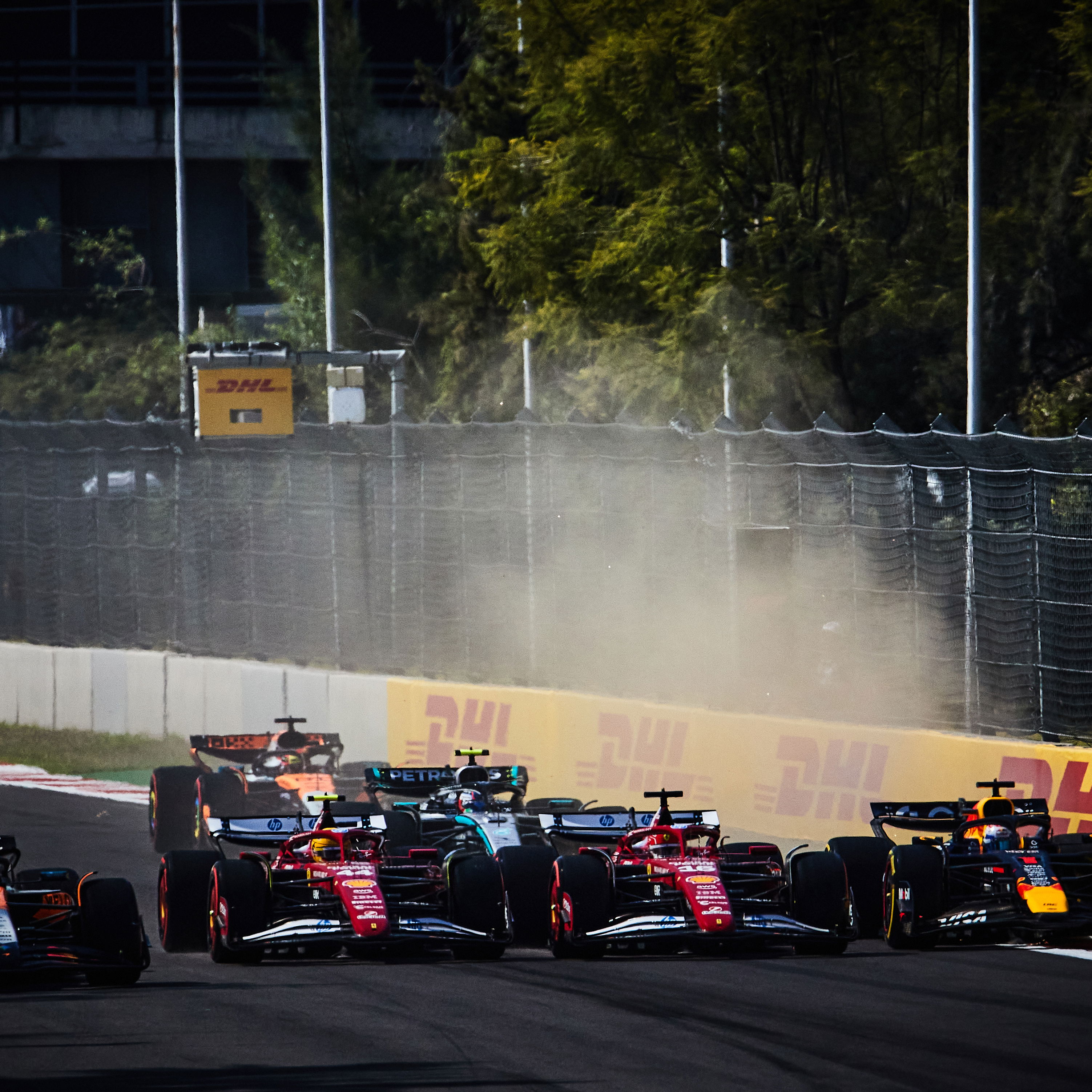 The start of the Mexico City GP was controversial