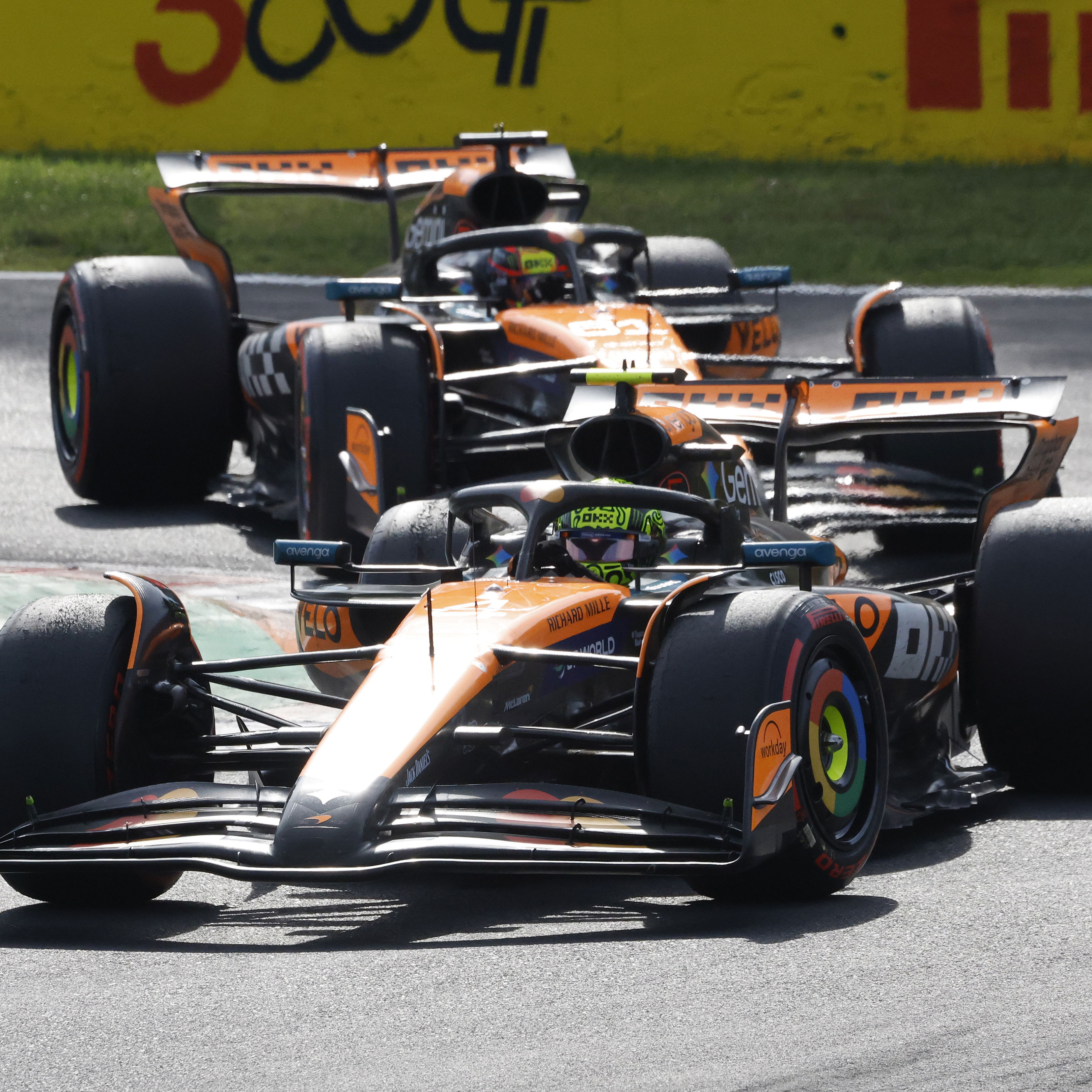 McLaren controversially swapped their drivers at Monza