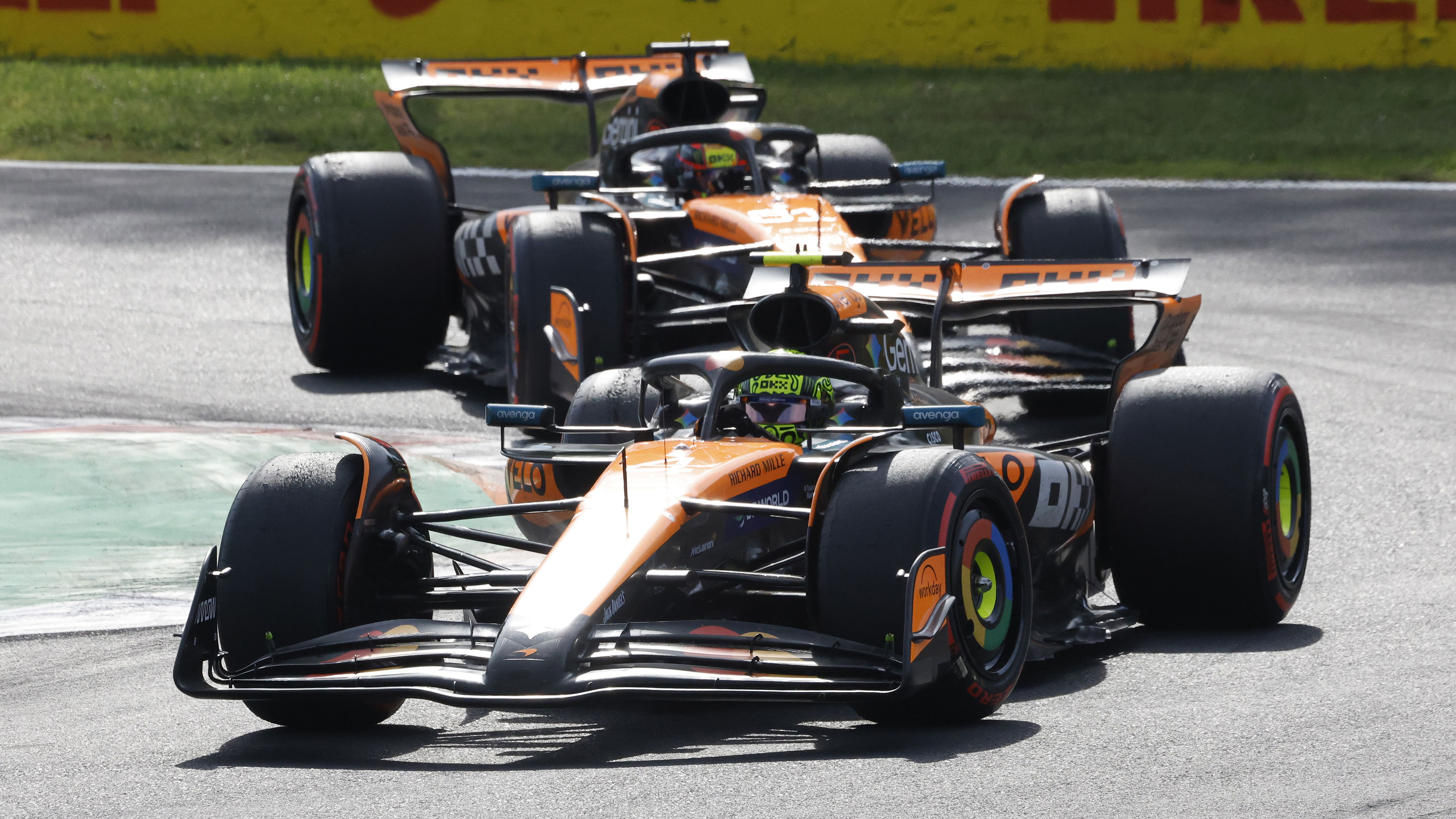 McLaren controversially swapped their drivers at Monza