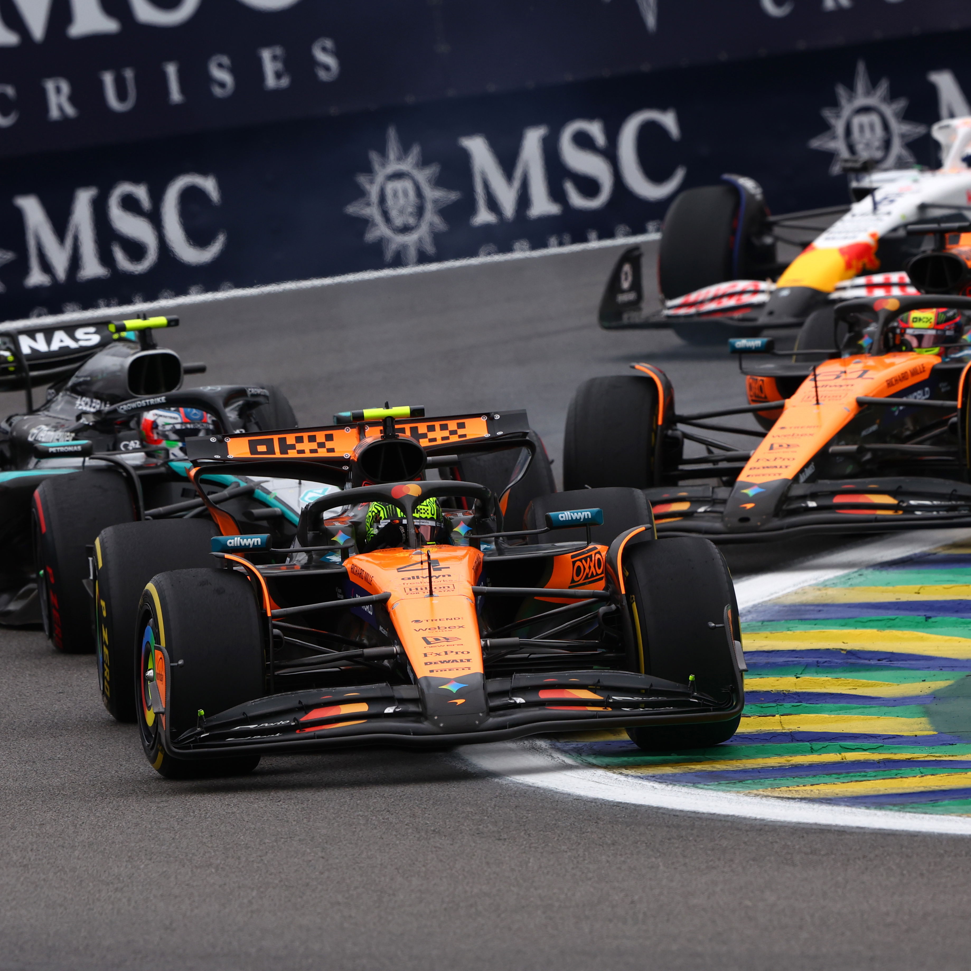 Piastri picked up a controversial penalty in Brazil 