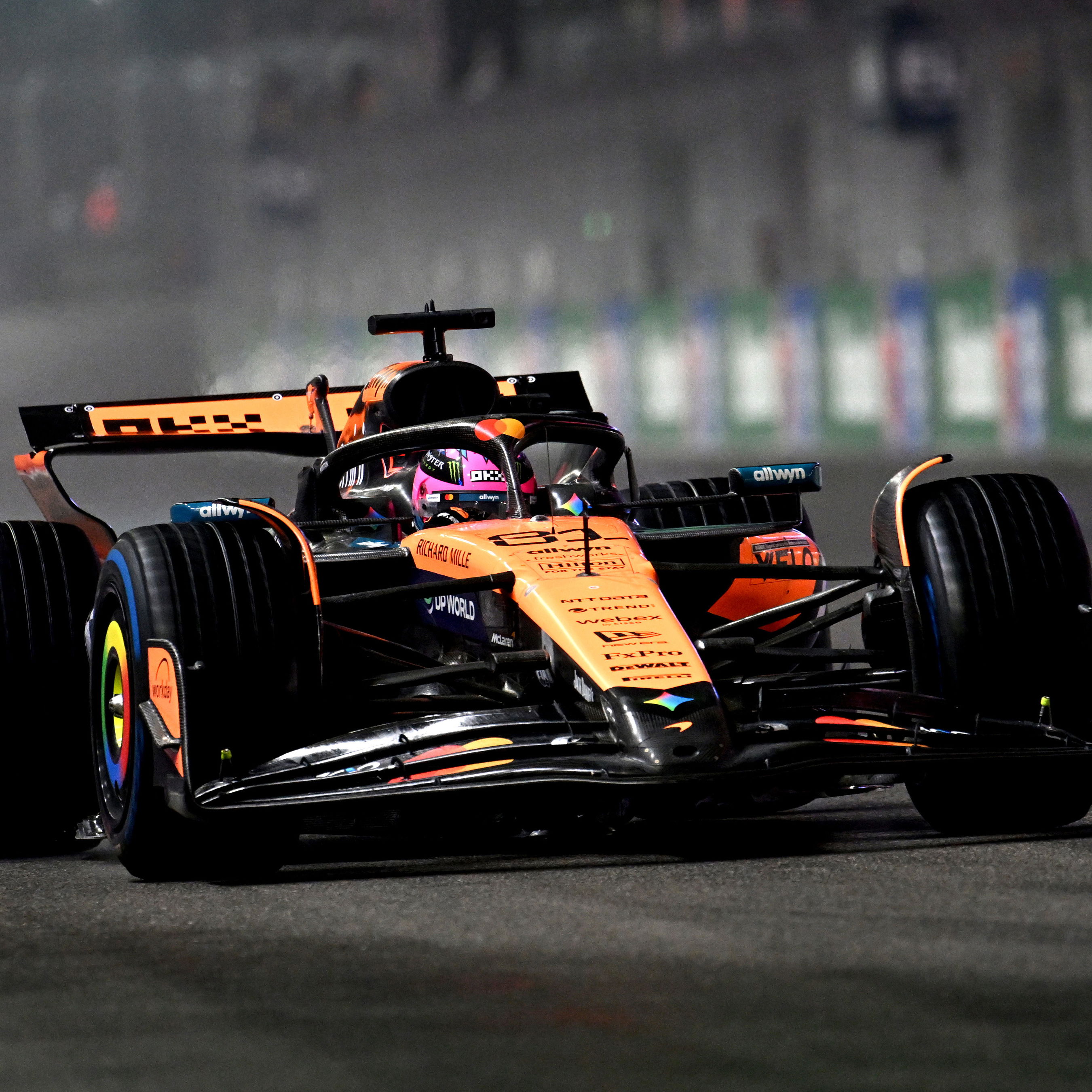 Piastri will line up a disappointing fifth on the Las Vegas grid