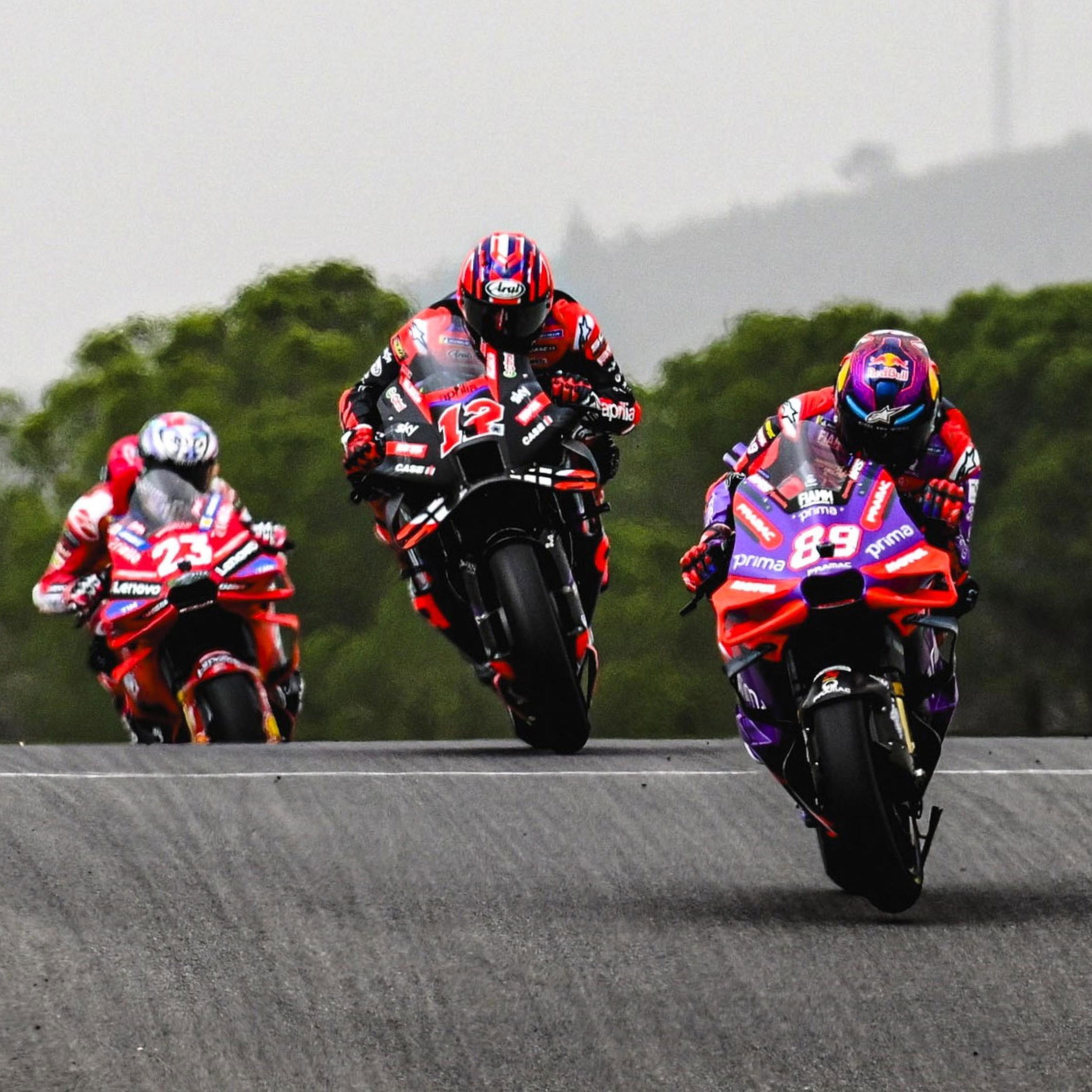 Jorge Martin leads, 2024 Portimao MotoGP