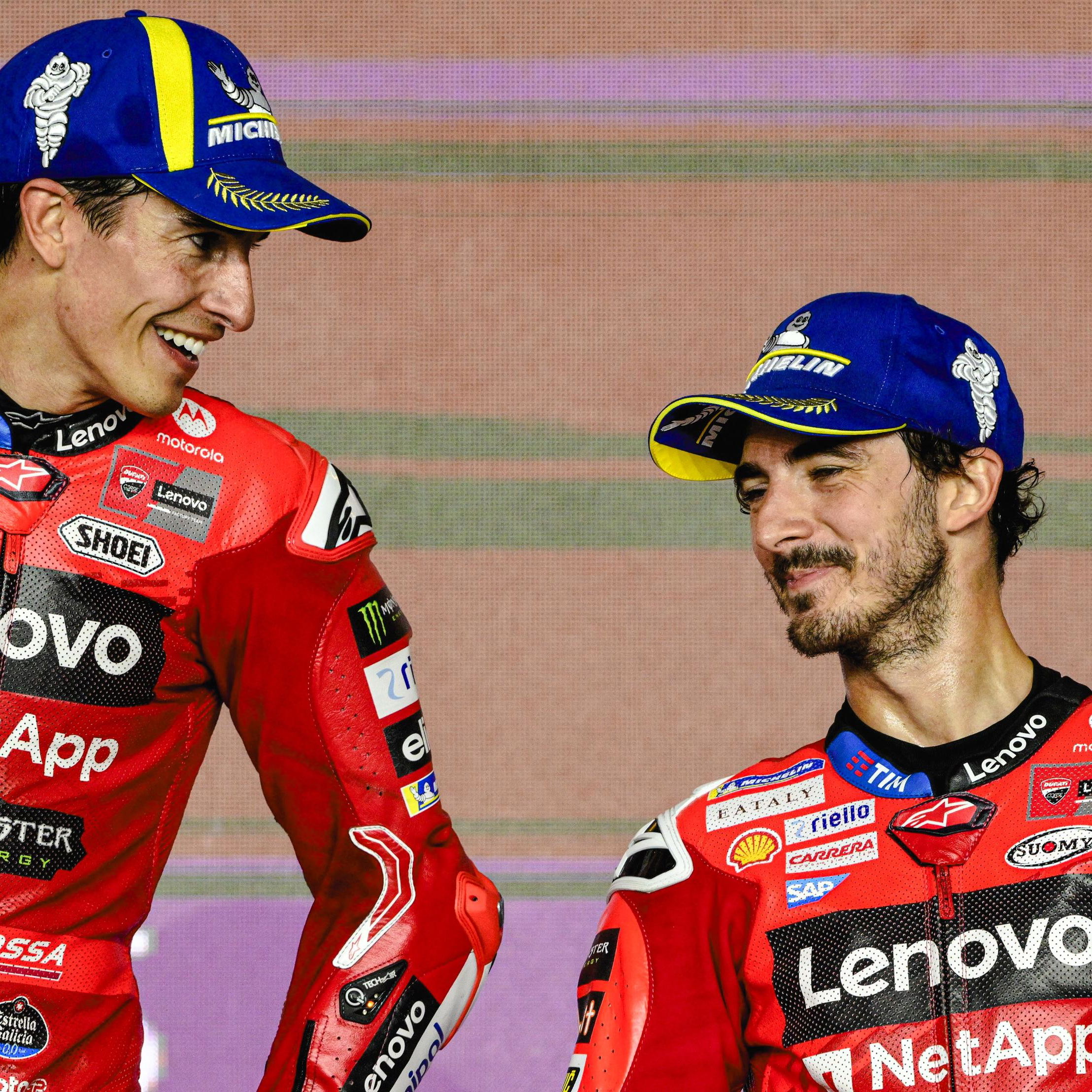 Marc Marquez, Francesco Bagnaia, 2025 Qatar MotoGP
