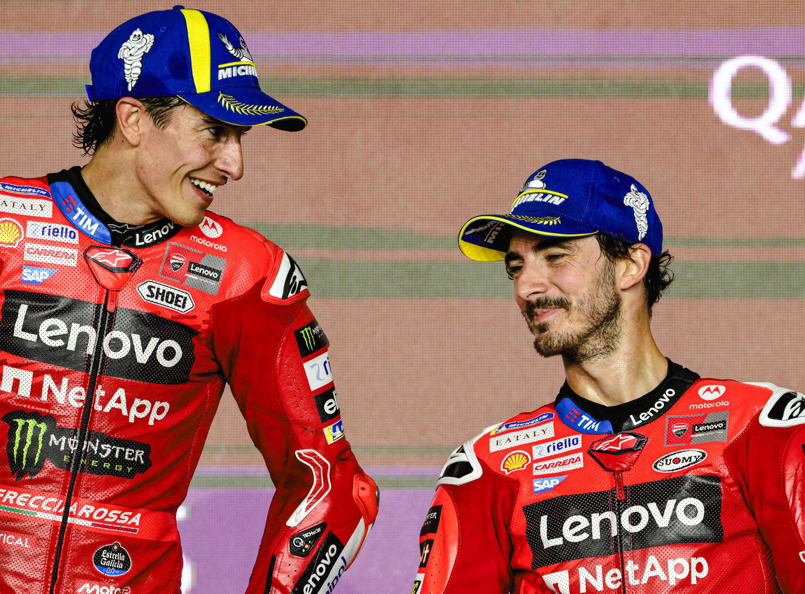Marc Marquez, Francesco Bagnaia, 2025 Qatar MotoGP