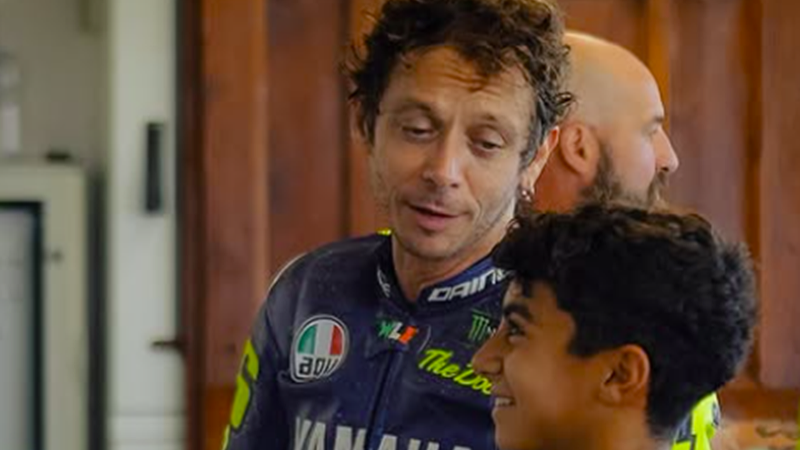 Valentino Rossi with Leonardo Casadei. Credit: Instagram/VR46 Riders Academy.
