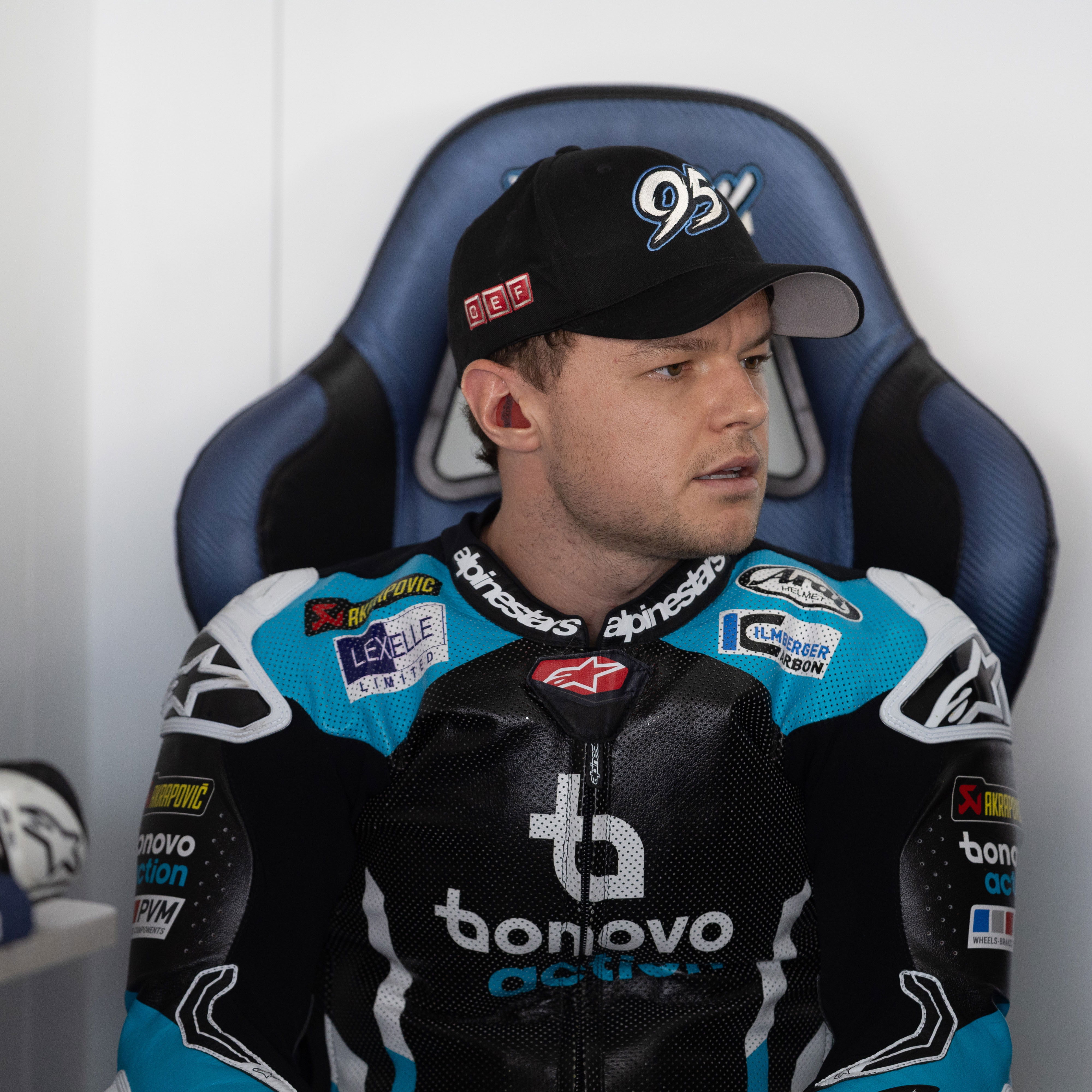 Tarran Mackenzie, 2025 Spanish WorldSBK, pit box. Credit: Gold and Goose.