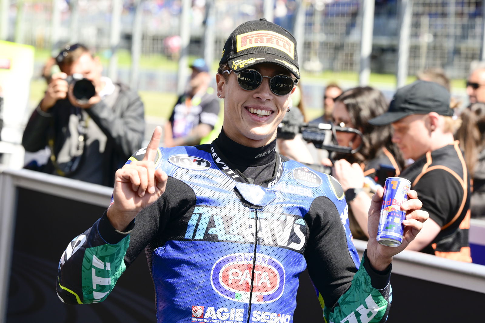 Diogo Moreira, 2025 Moto2 Australian Grand Prix, parc ferme. Credit: Gold and Goose.