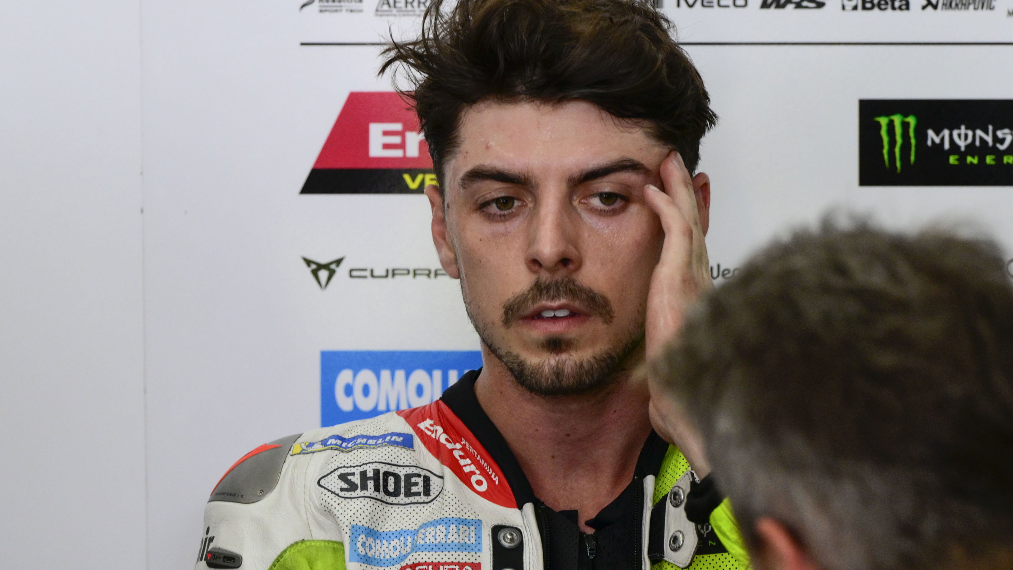 Fabio Di Giannantonio, 2025 MotoGP Malaysian Grand Prix, pit box. Credit: Gold and Goose.