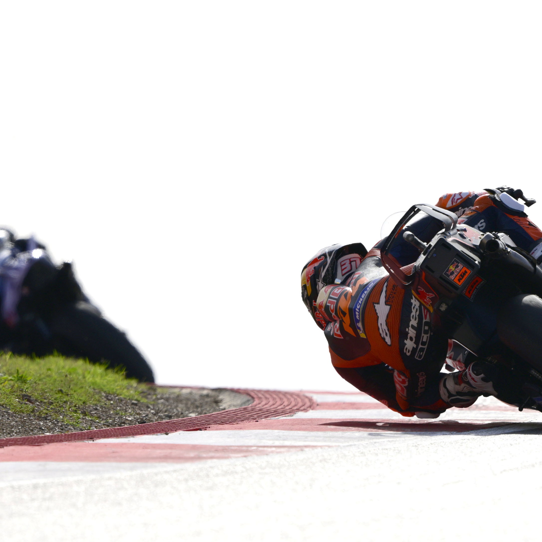 Pedro Acosta chases Alex Marquez, 2025 MotoGP Portuguese Grand Prix. Credit: Gold and Goose.