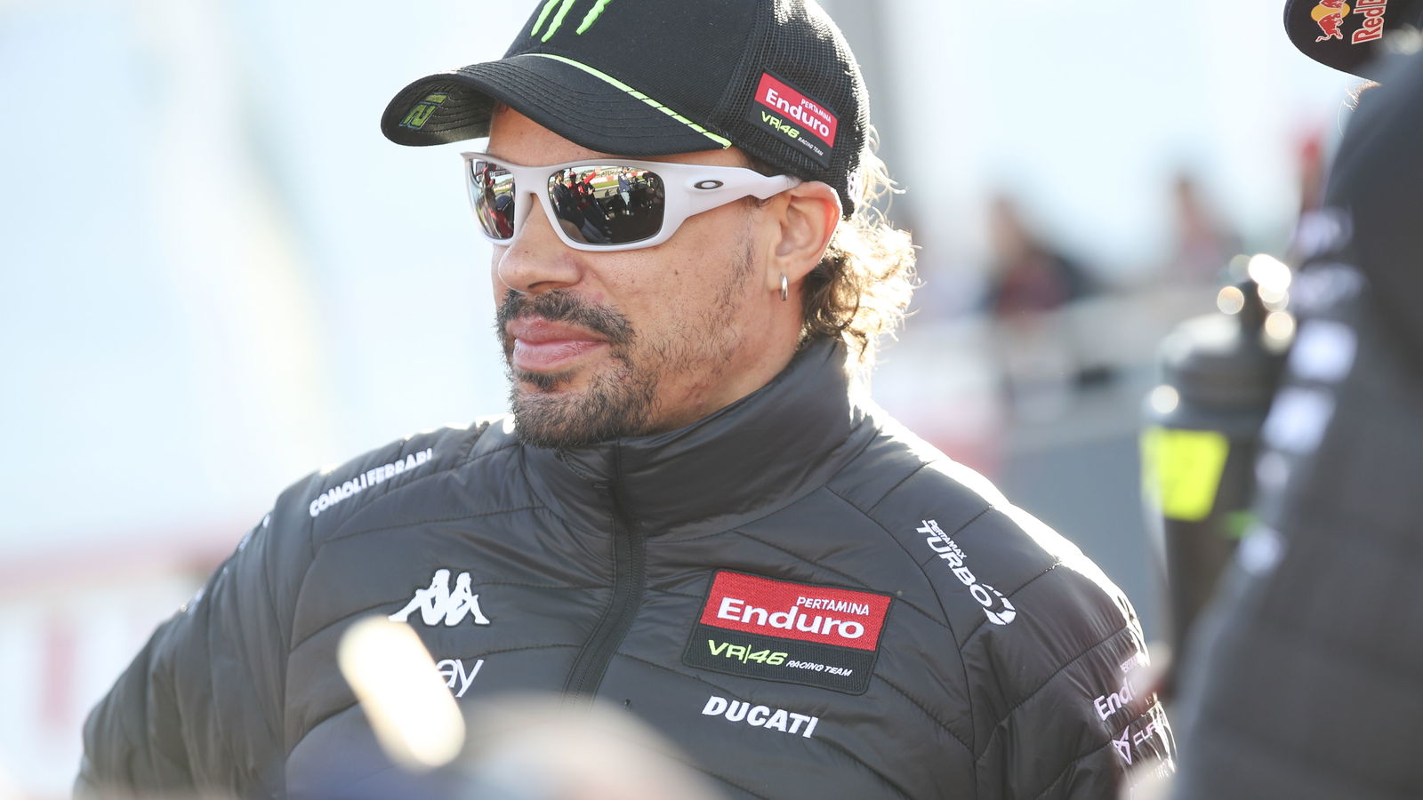 Franco Morbidelli, 2025 MotoGP Valencia Grand Prix, riders' parade. Credit: Gold and Goose.