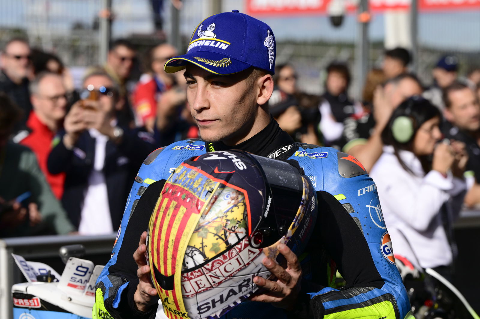 Raul Fernandez, 2025 MotoGP Valencia Grand Prix, parc ferme. Credit: Gold and Goose.