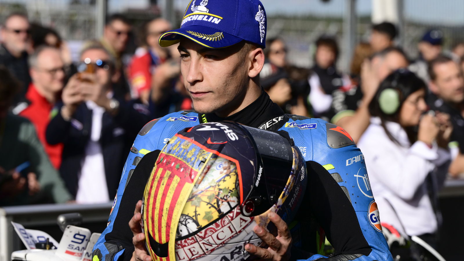 Raul Fernandez, 2025 MotoGP Valencia Grand Prix, parc ferme. Credit: Gold and Goose.