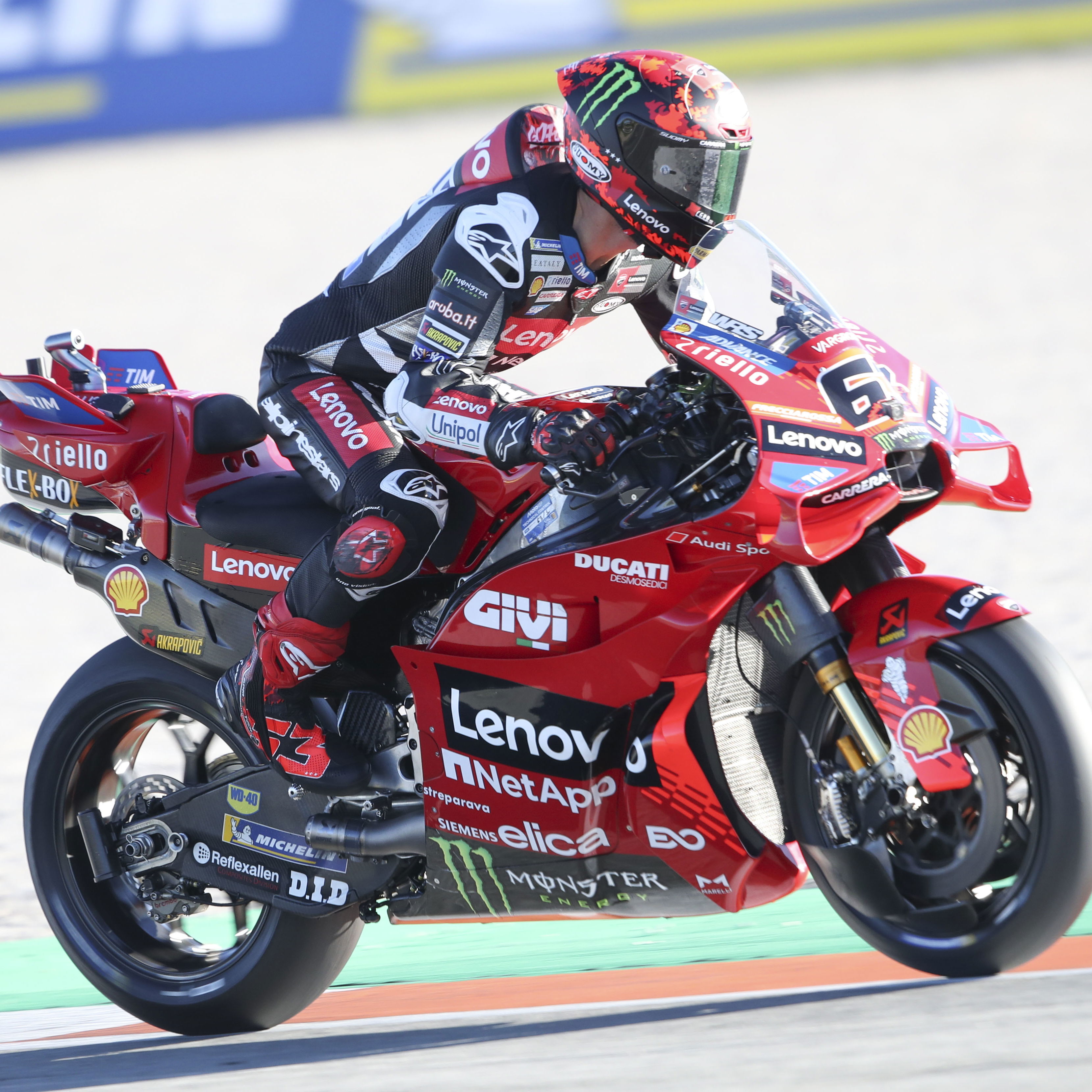 Francesco Bagnaia, 2025 MotoGP Valencia Test. Credit: Gold and Goose.