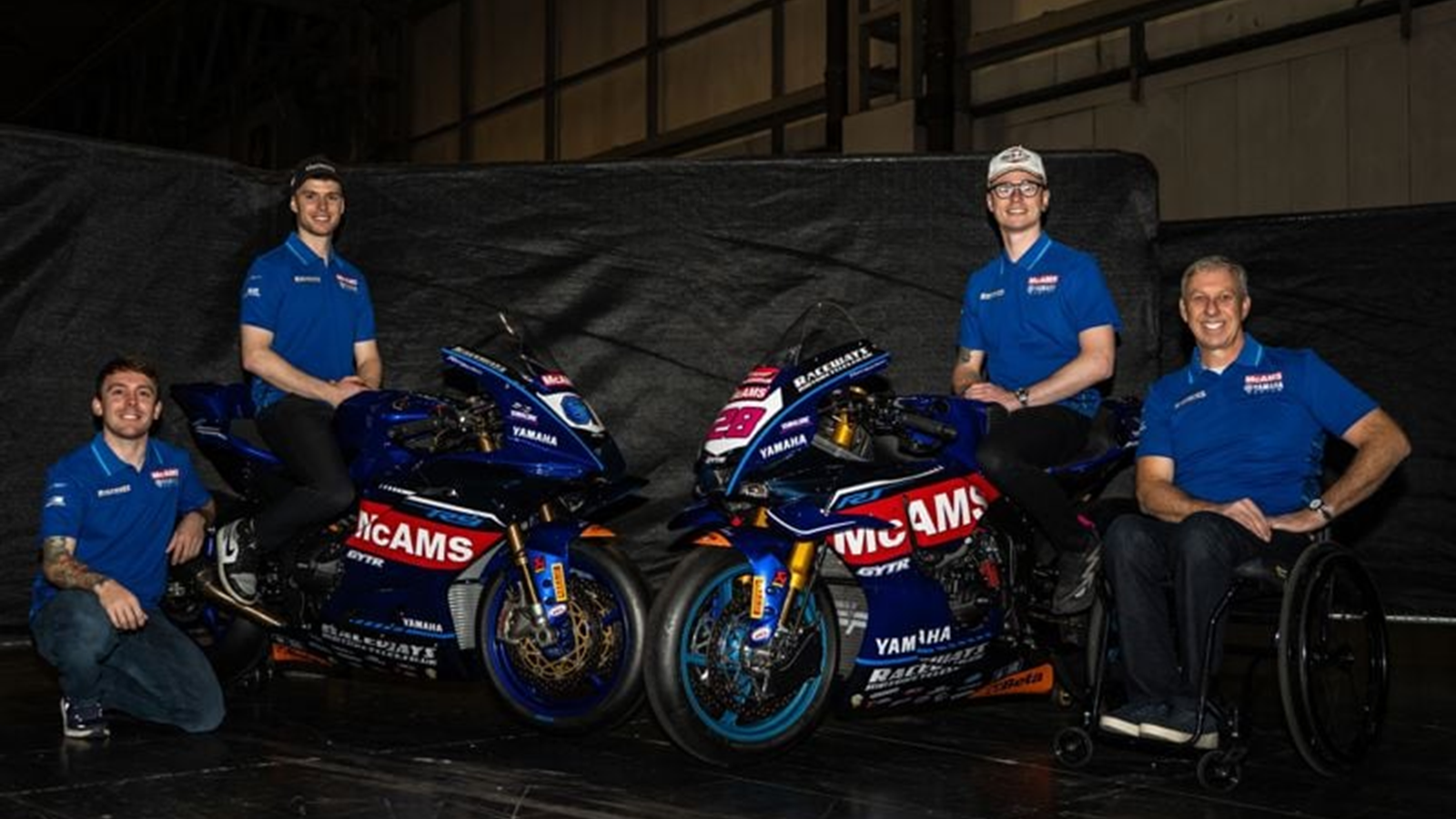McAMS Yamaha 2026 BSB and British Supersport teams. Credit: British Superbike Championship.