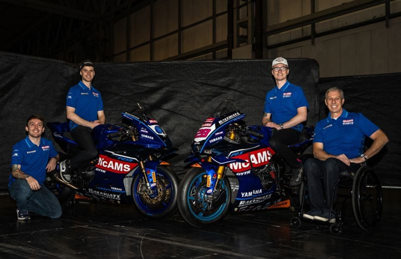 McAMS Yamaha 2026 BSB and British Supersport teams. Credit: British Superbike Championship.