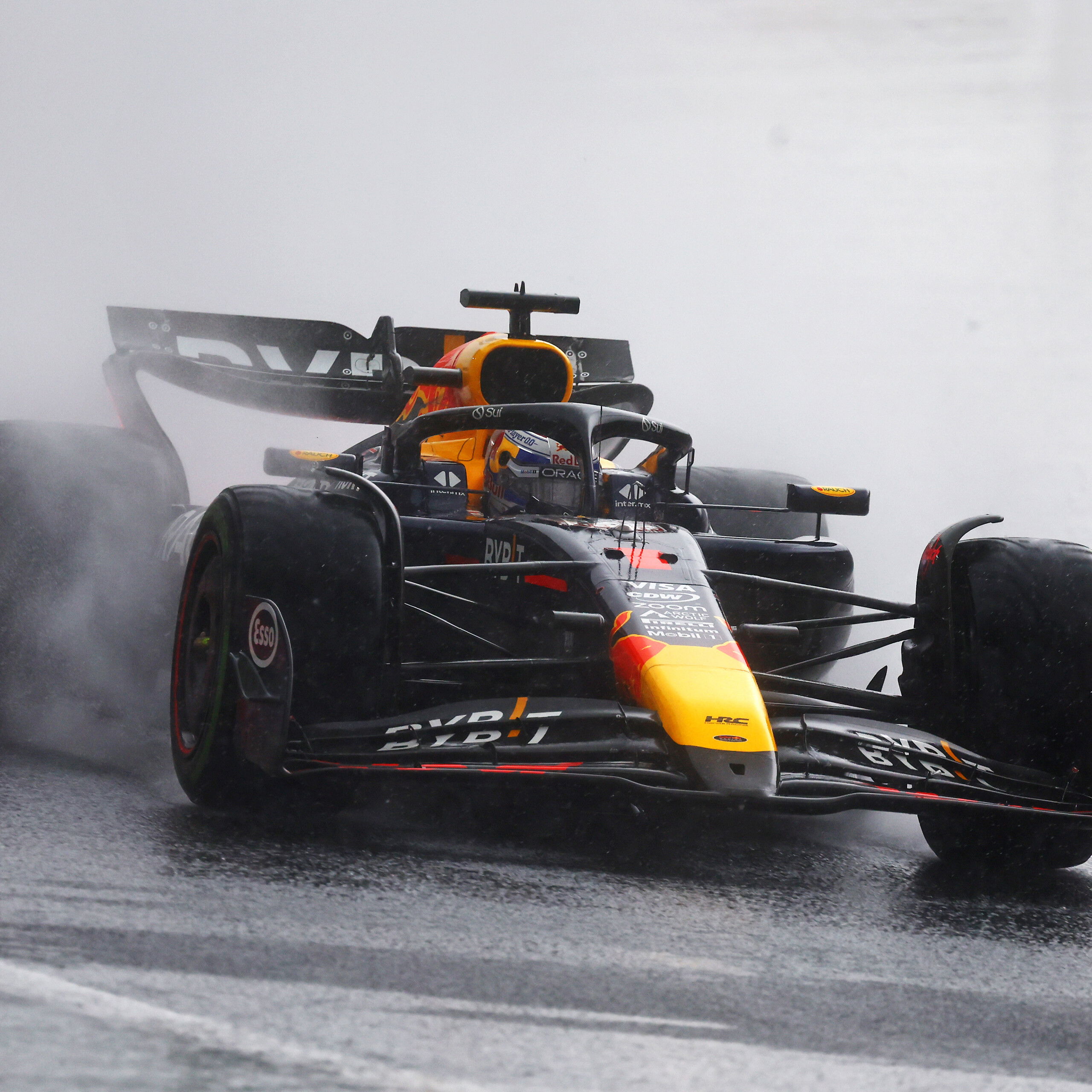 Verstappen romped to a stunning win in the wet last year