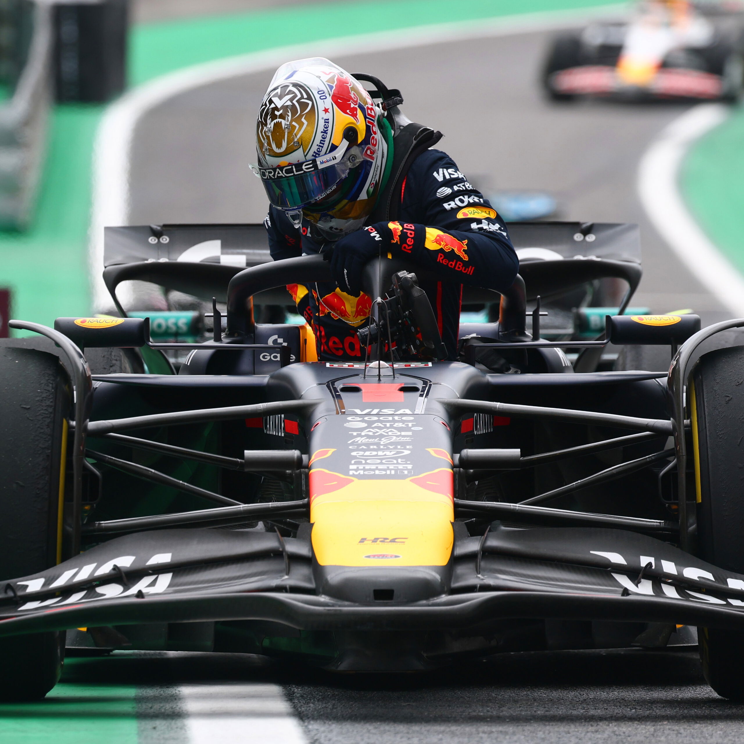 Verstappen finished fourth in the sprint 