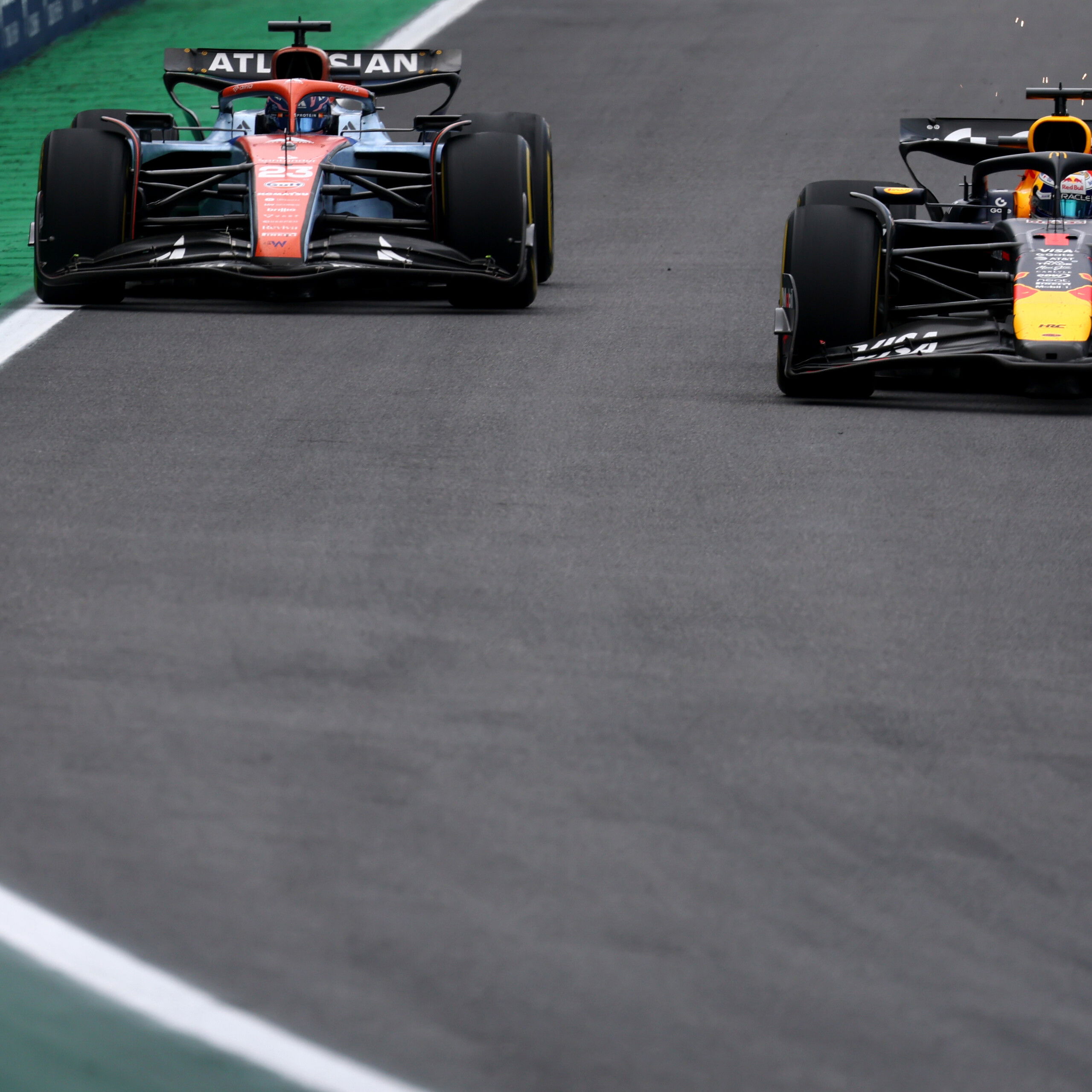 Verstappen scythed his way through the field