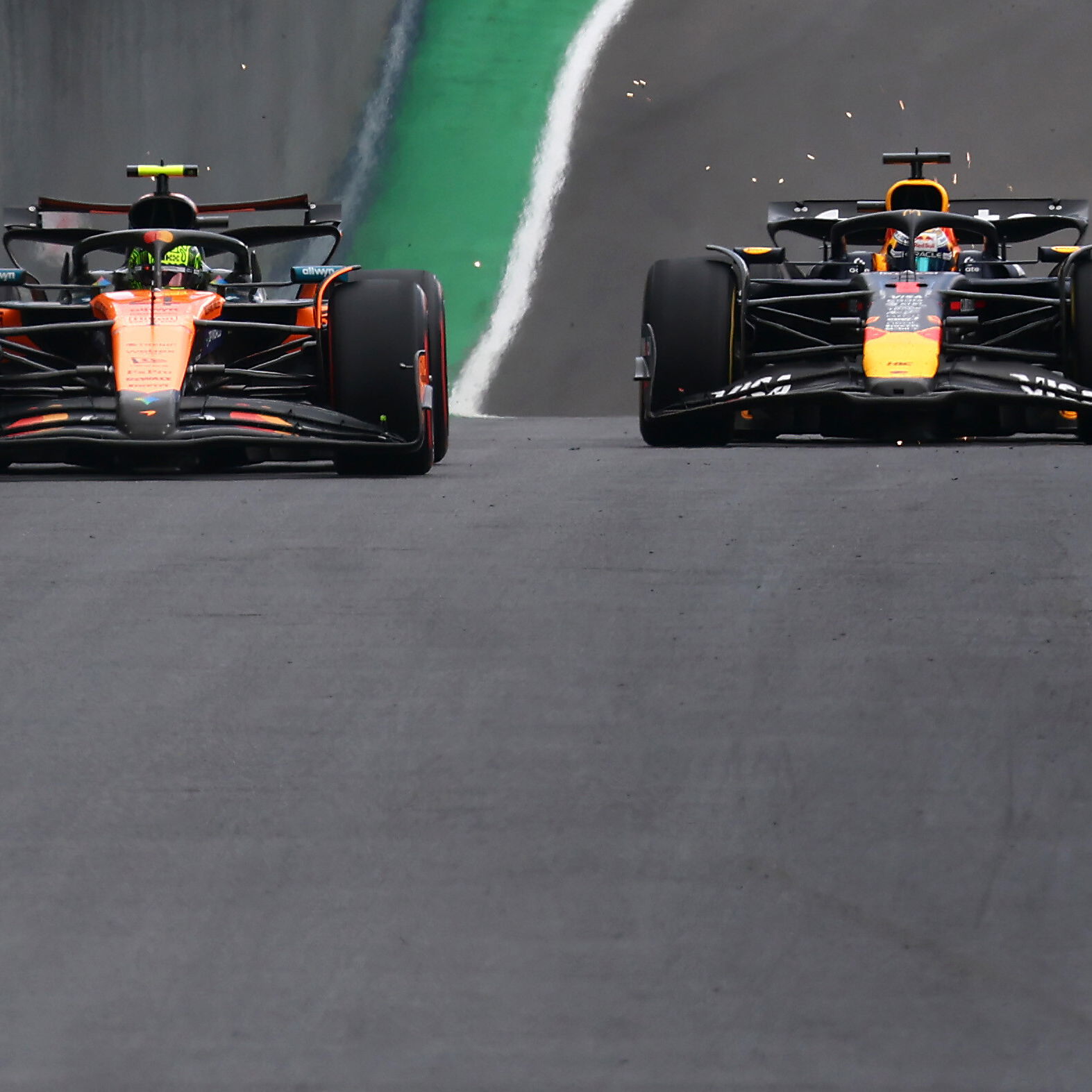 Verstappen charged from the pitlane to third