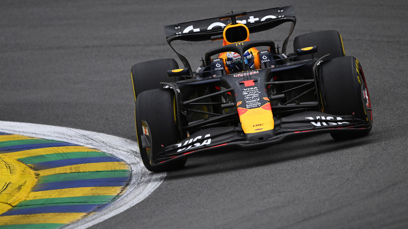 Verstappen charged from the pitlane to the podium 