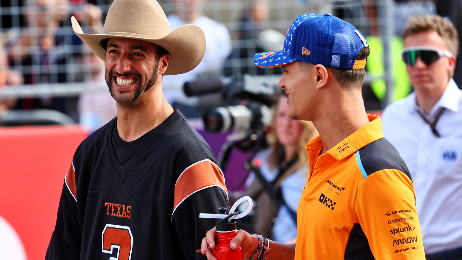 Daniel Ricciardo and Lando Norris