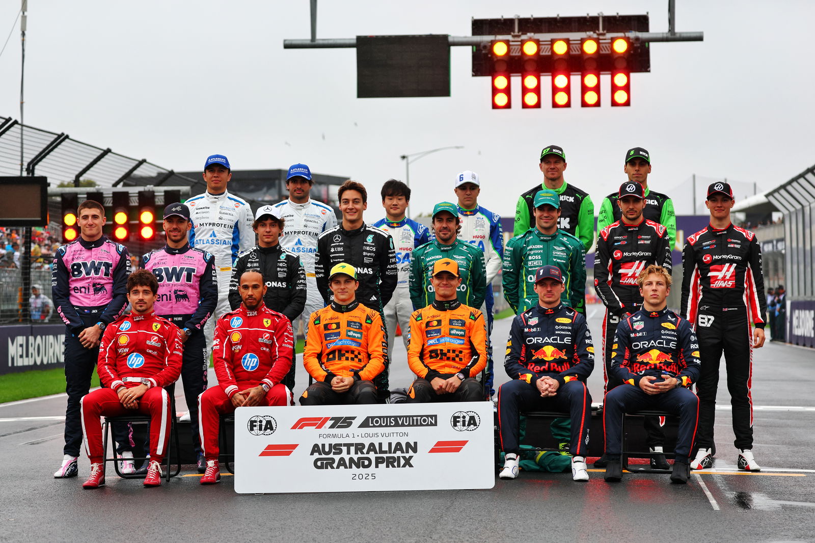 The 2025 F1 grid 