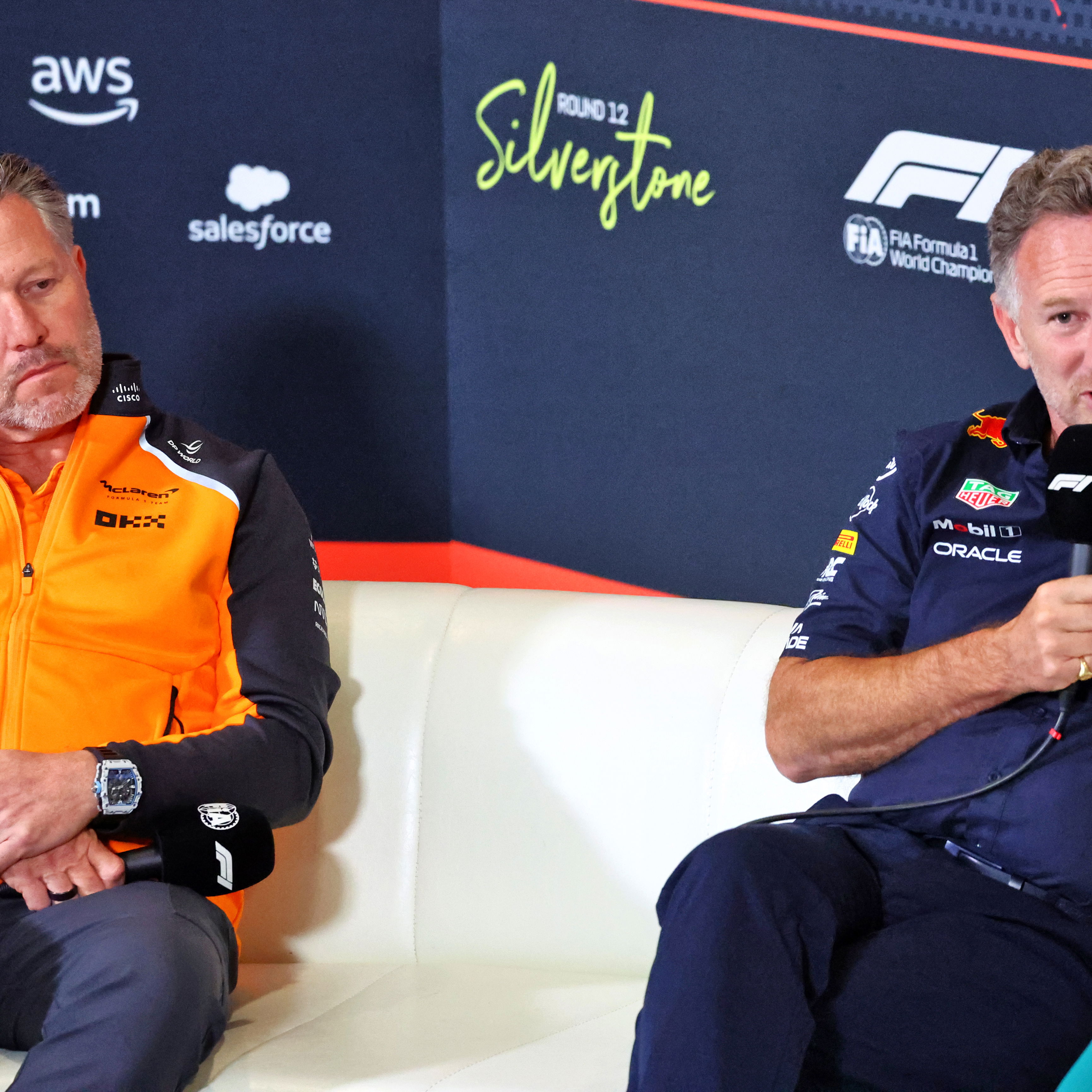 Zak Brown and Christian Horner 