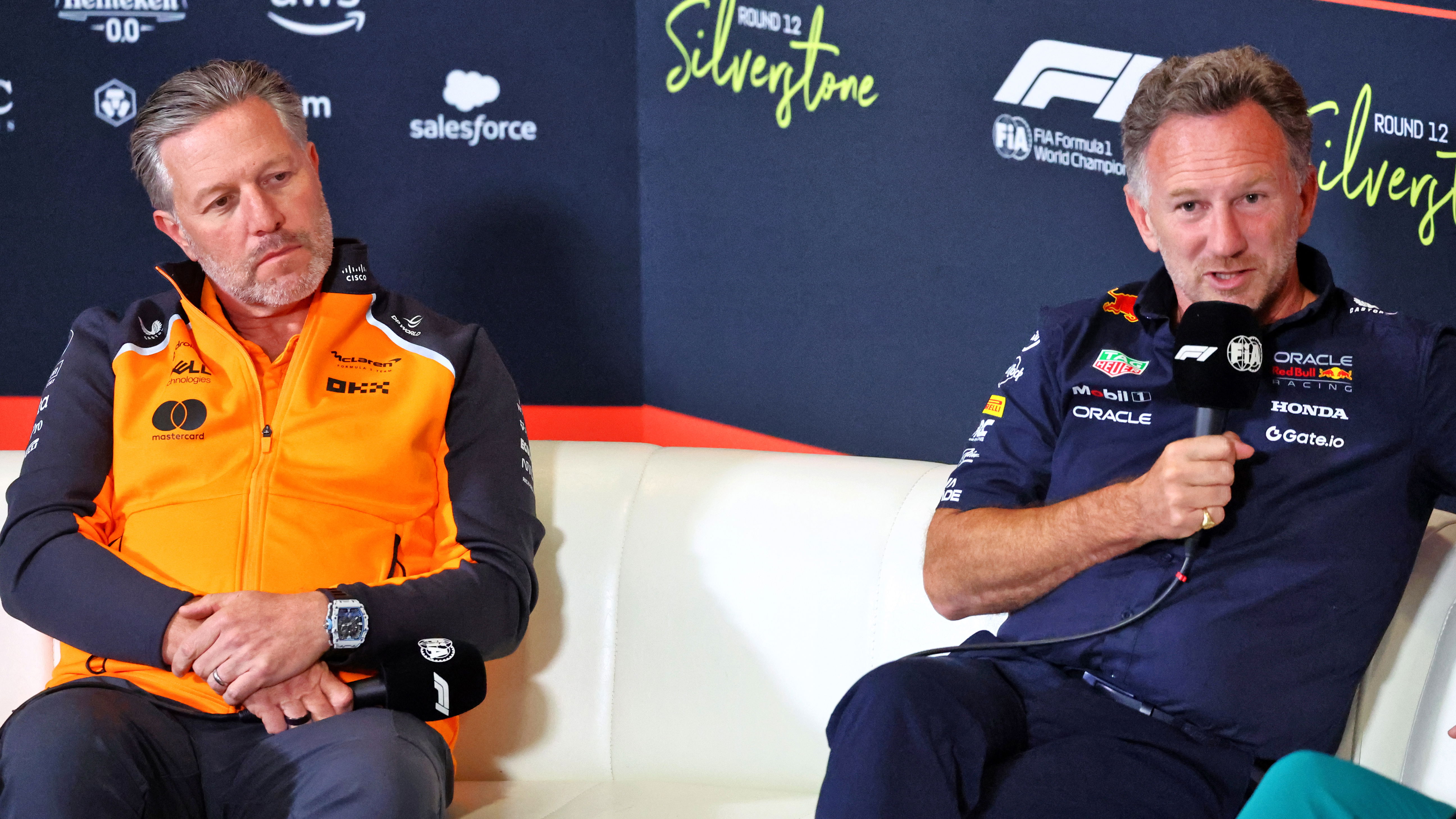 Zak Brown and Christian Horner 