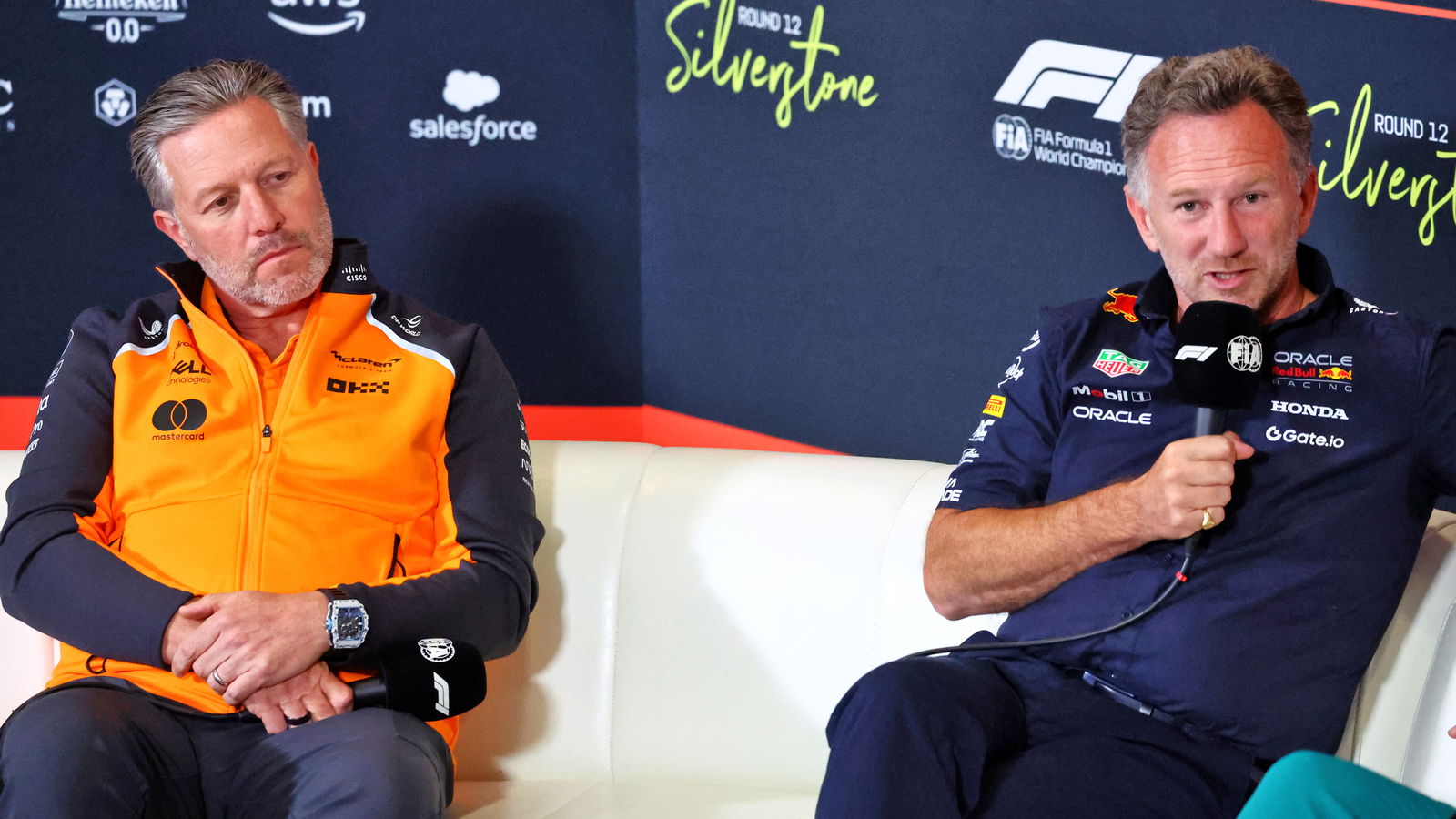 Zak Brown and Christian Horner 