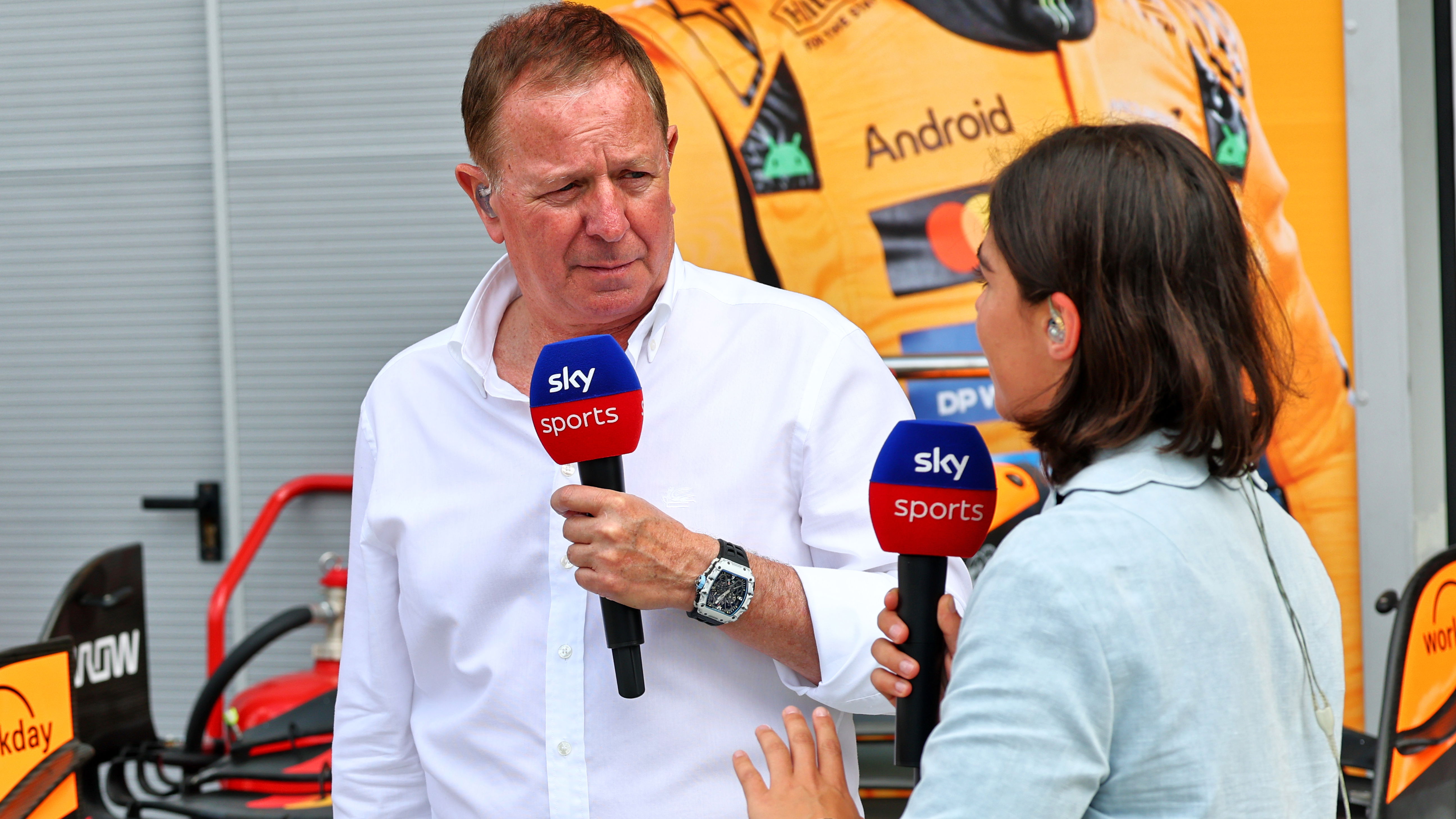 Martin Brundle and Jamie Chadwick