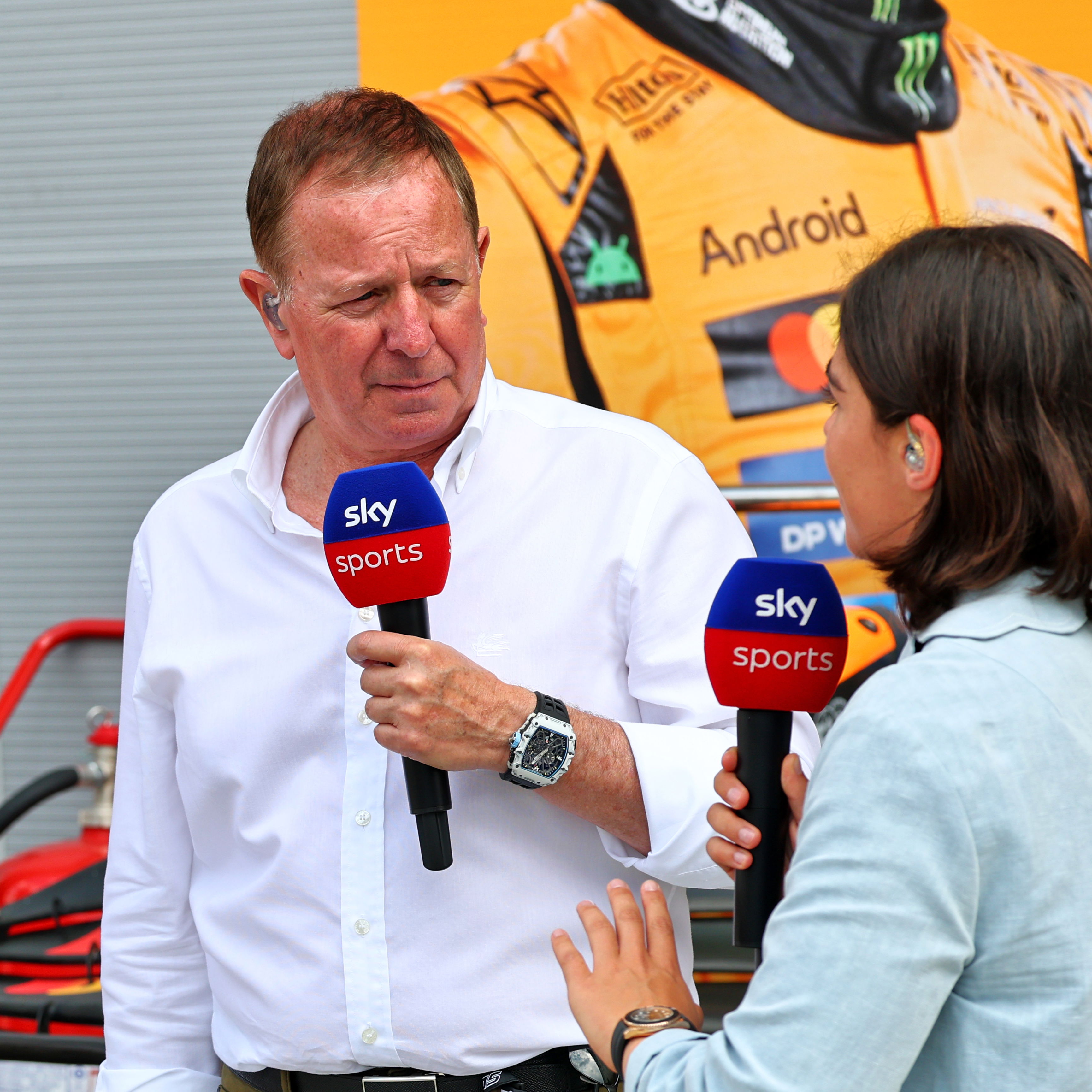 Martin Brundle and Jamie Chadwick