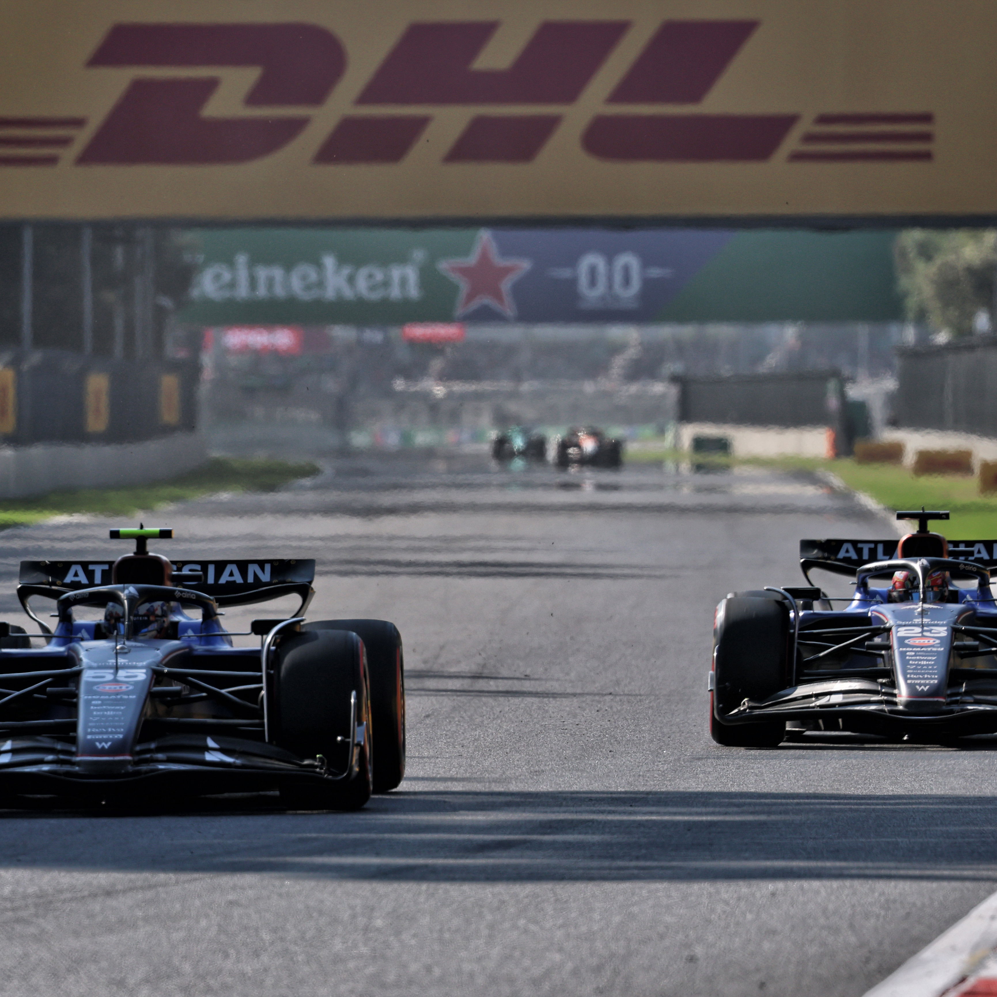 Alex Albon and Carlos Sainz 