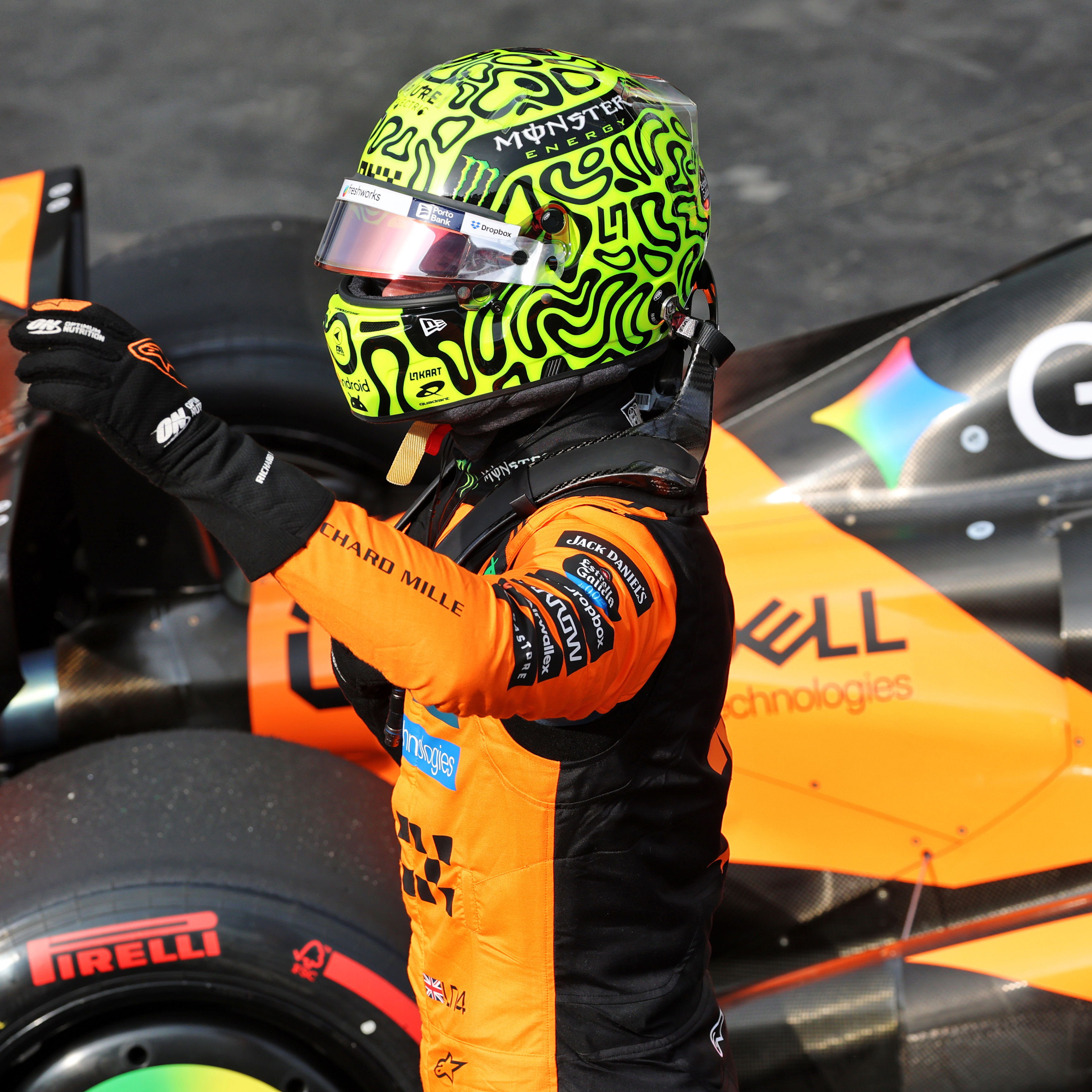 Norris secured his first ever sprint pole in F1