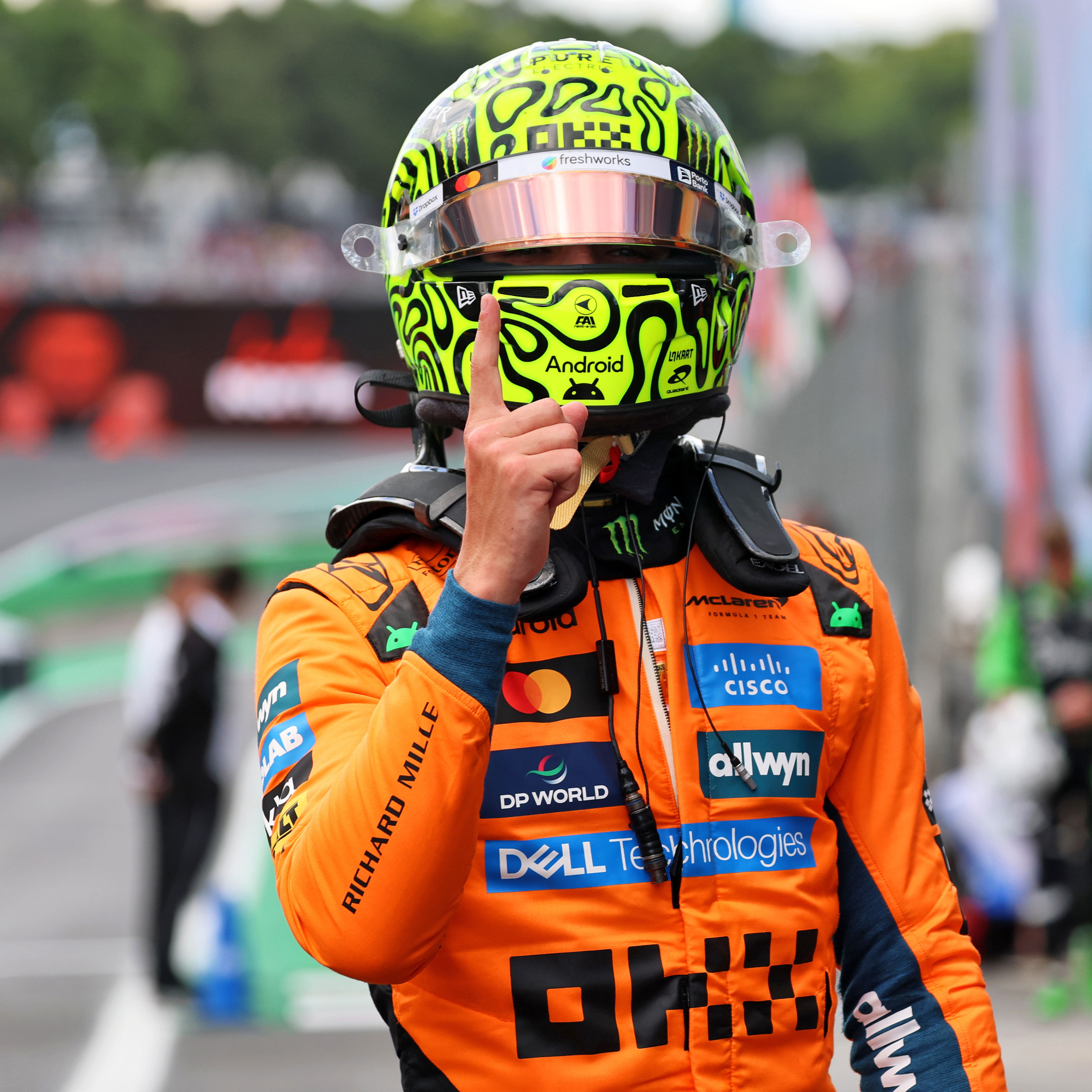 Norris claimed his second pole in as many days 