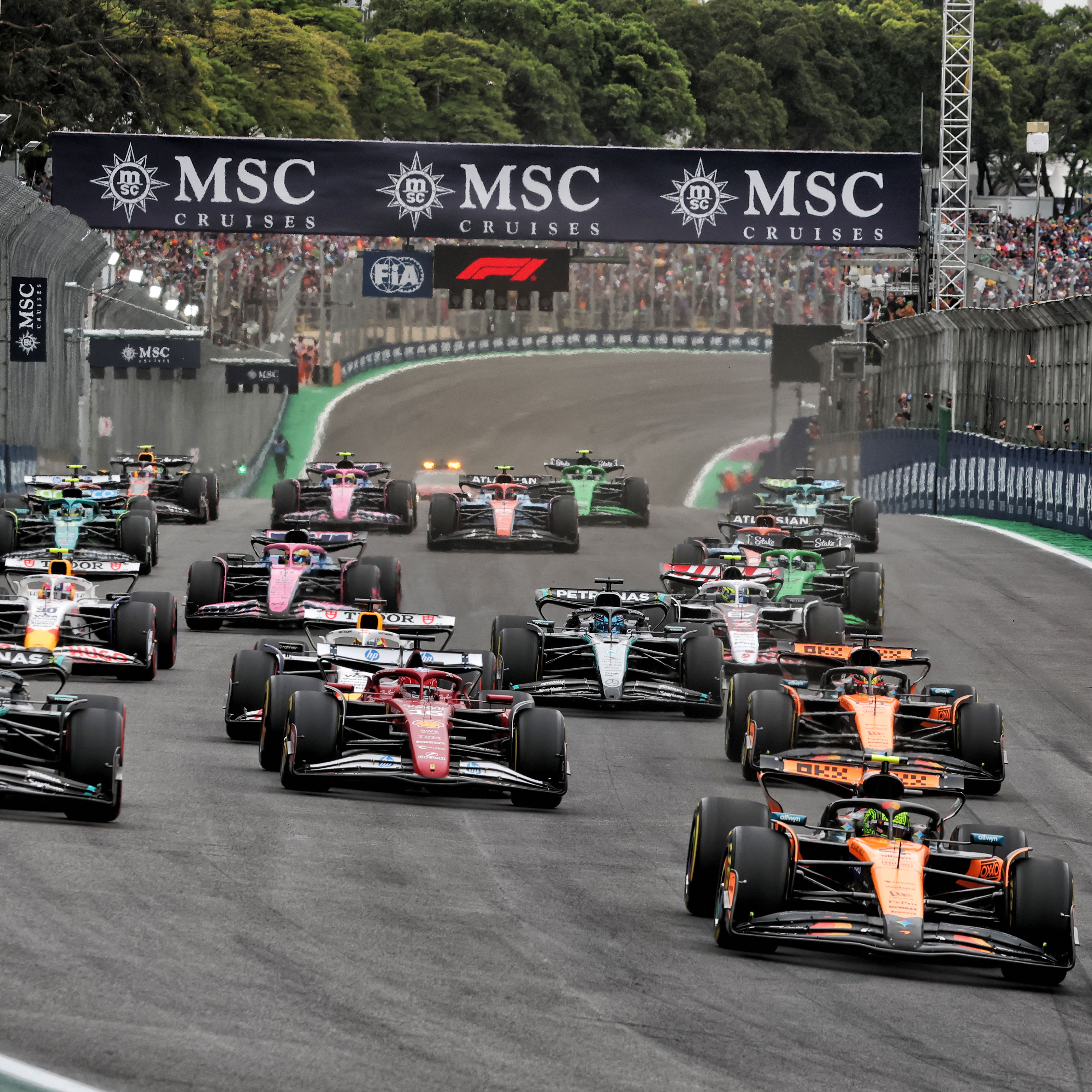 Start of the Sao Paulo Grand Prix
