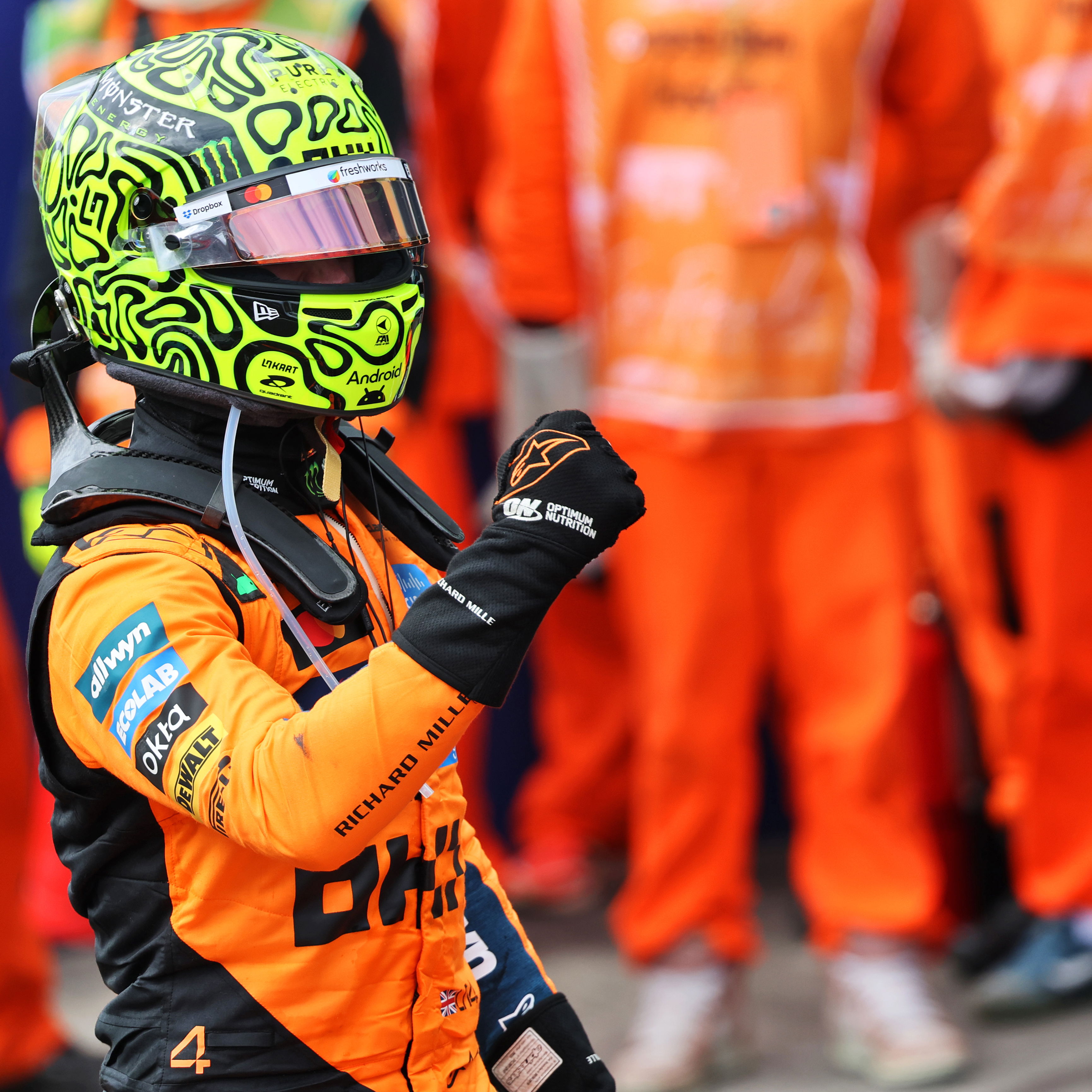 Norris celebrates his seventh win of 2025