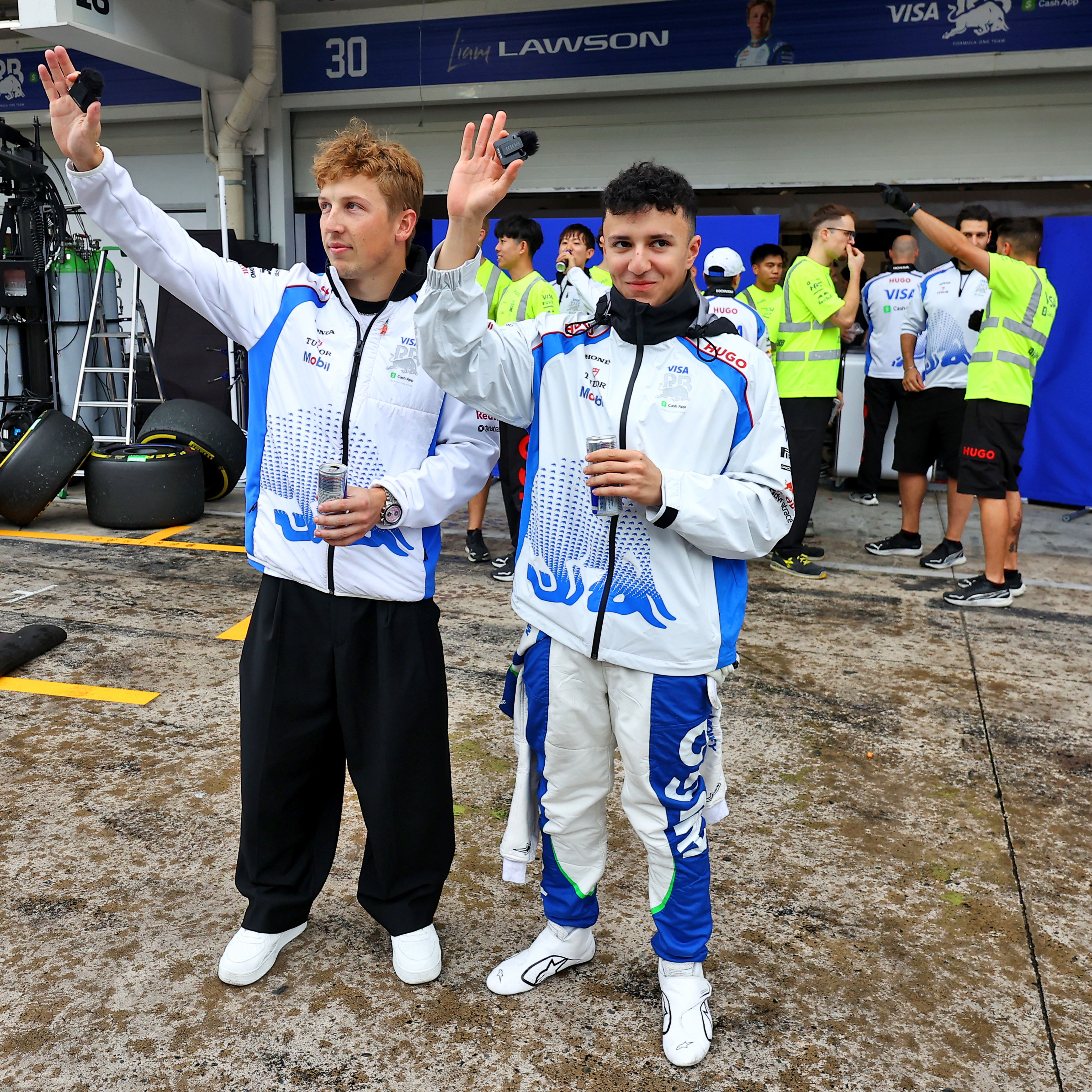 Liam Lawson and Isack Hadjar 