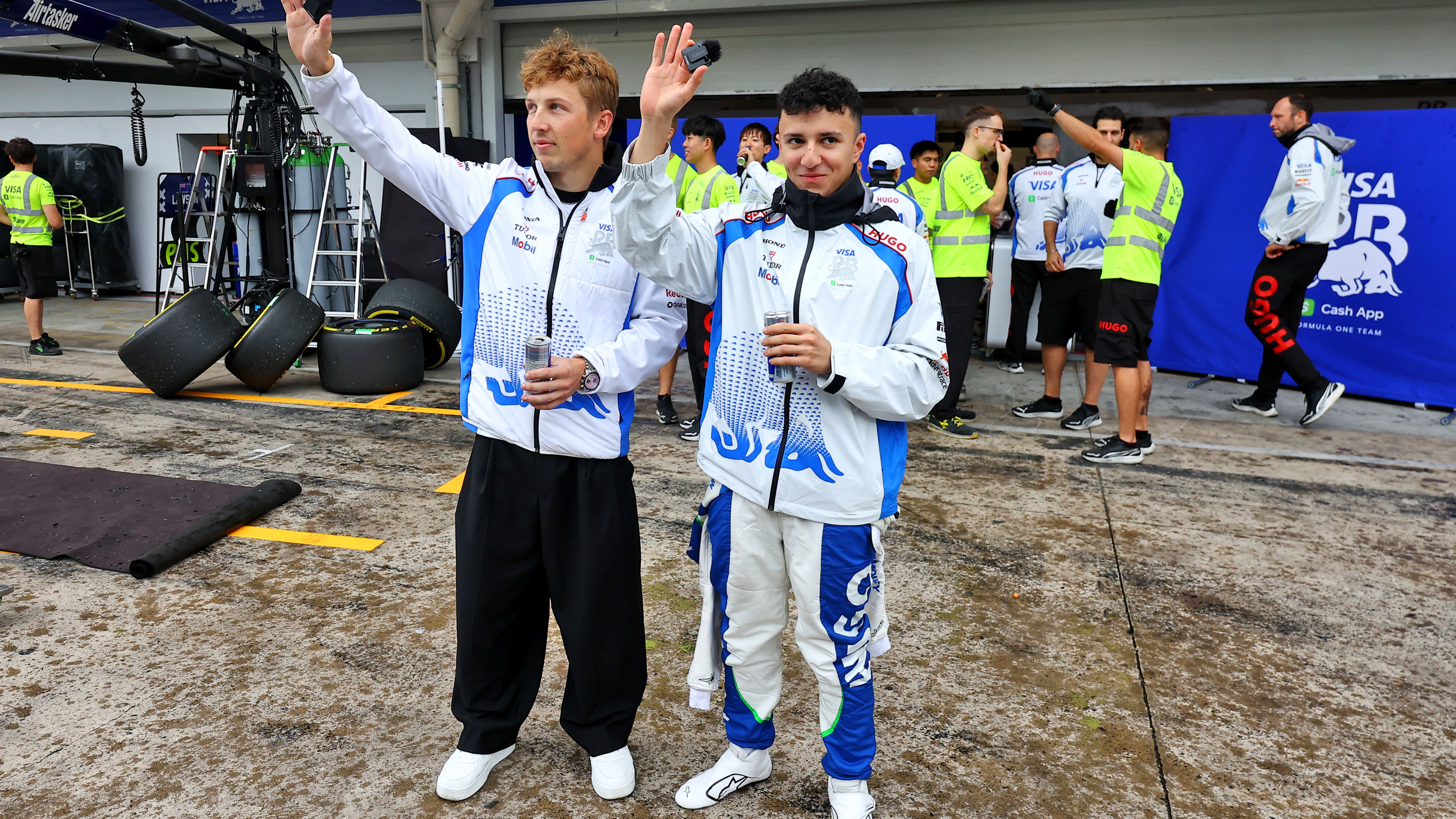 Liam Lawson and Isack Hadjar 