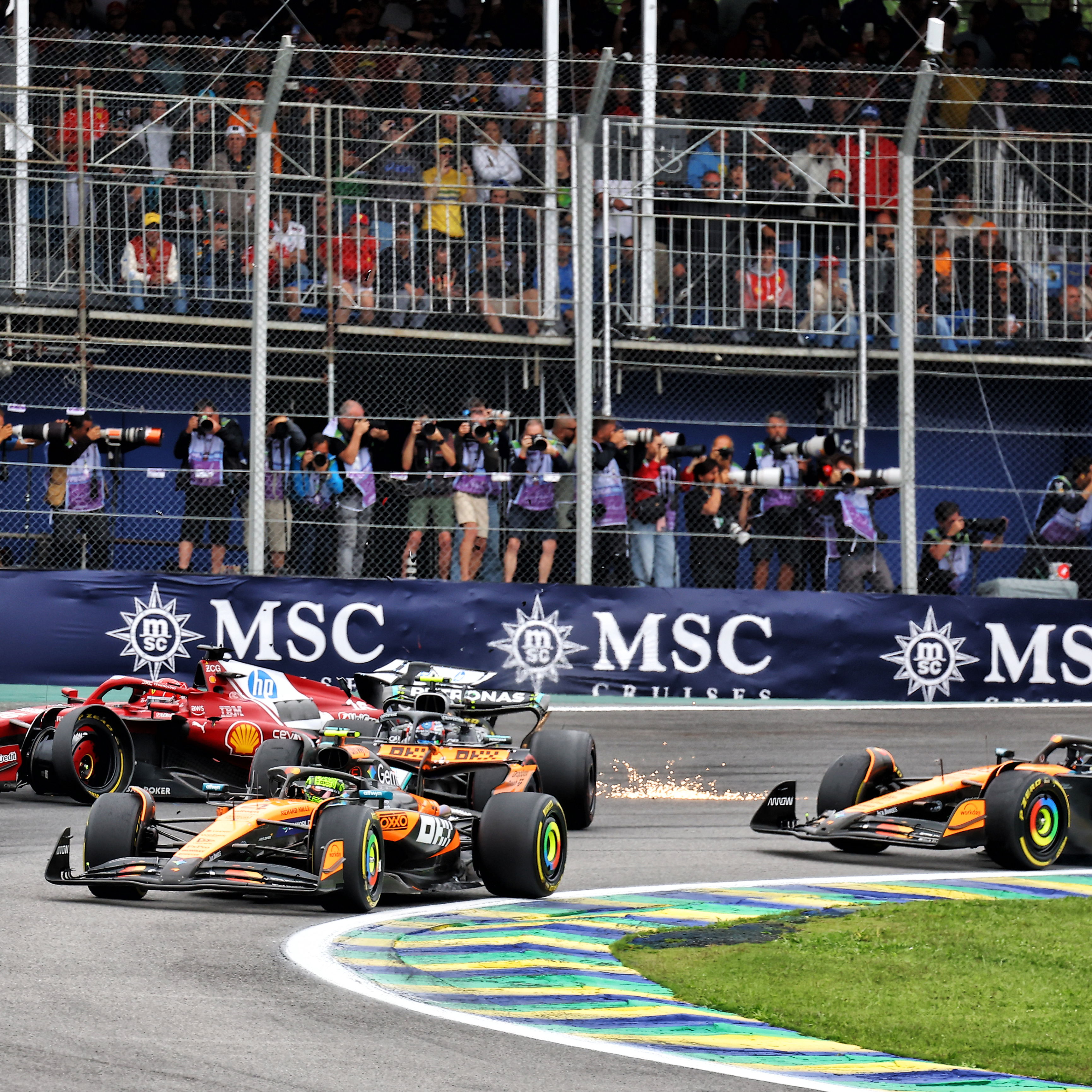 Piastri was penalised for hitting Antonelli