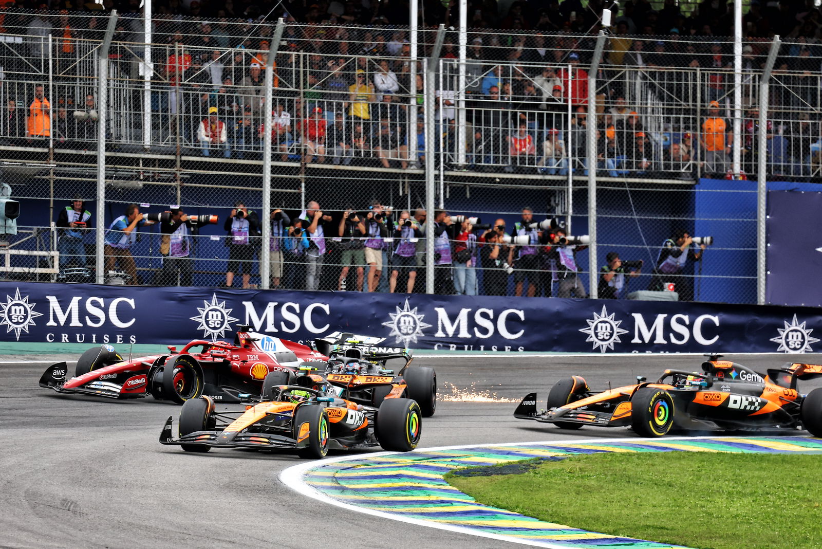 Piastri was penalised for hitting Antonelli