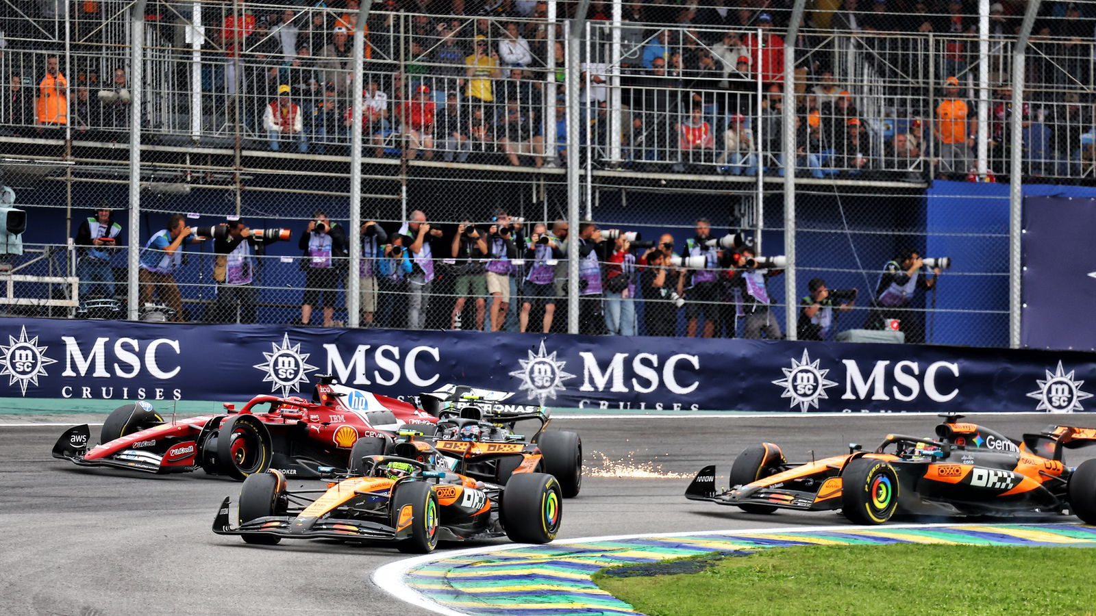 Piastri was penalised for hitting Antonelli