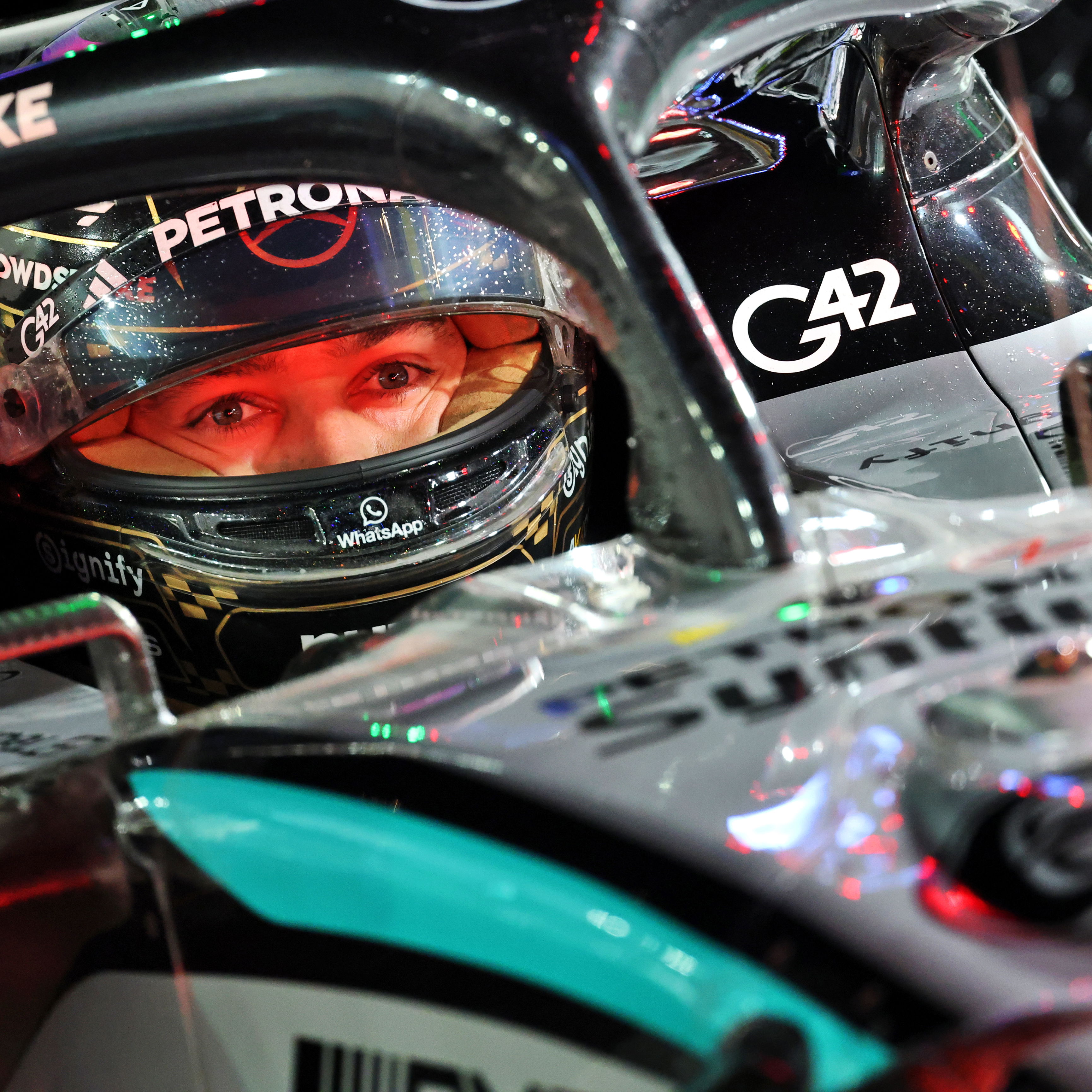 Russell was left rueing his misfortune 