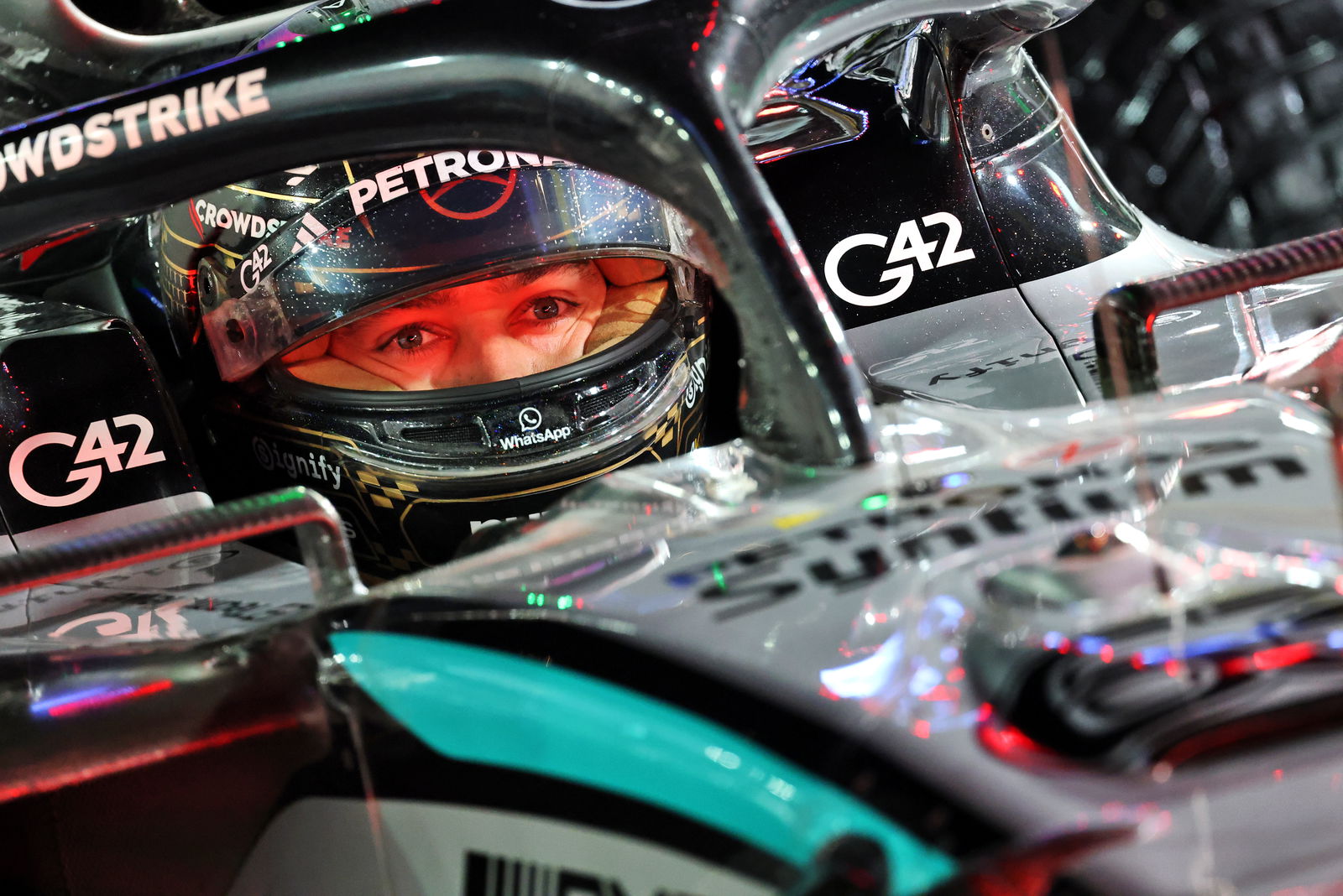 Russell was left rueing his misfortune