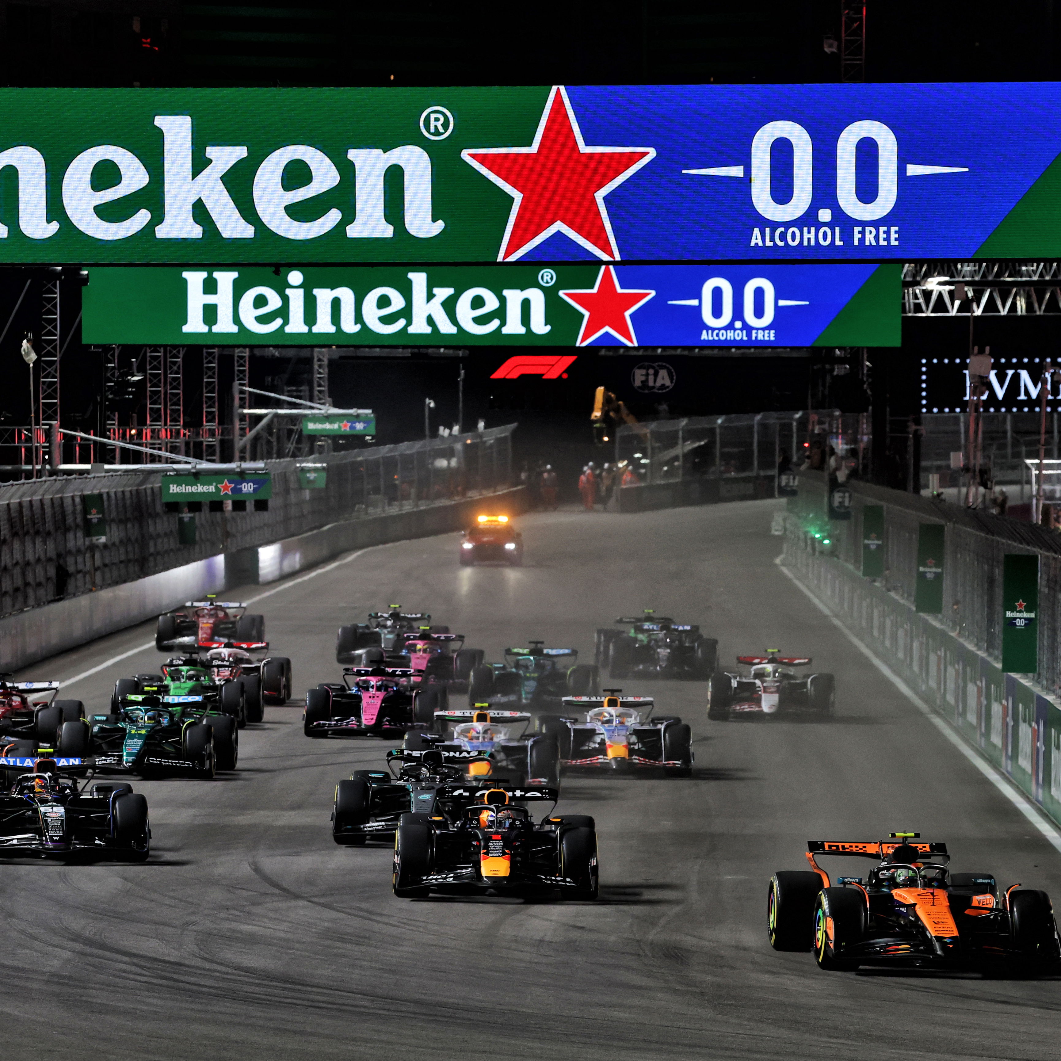 The start of the 2025 Las Vegas Grand Prix