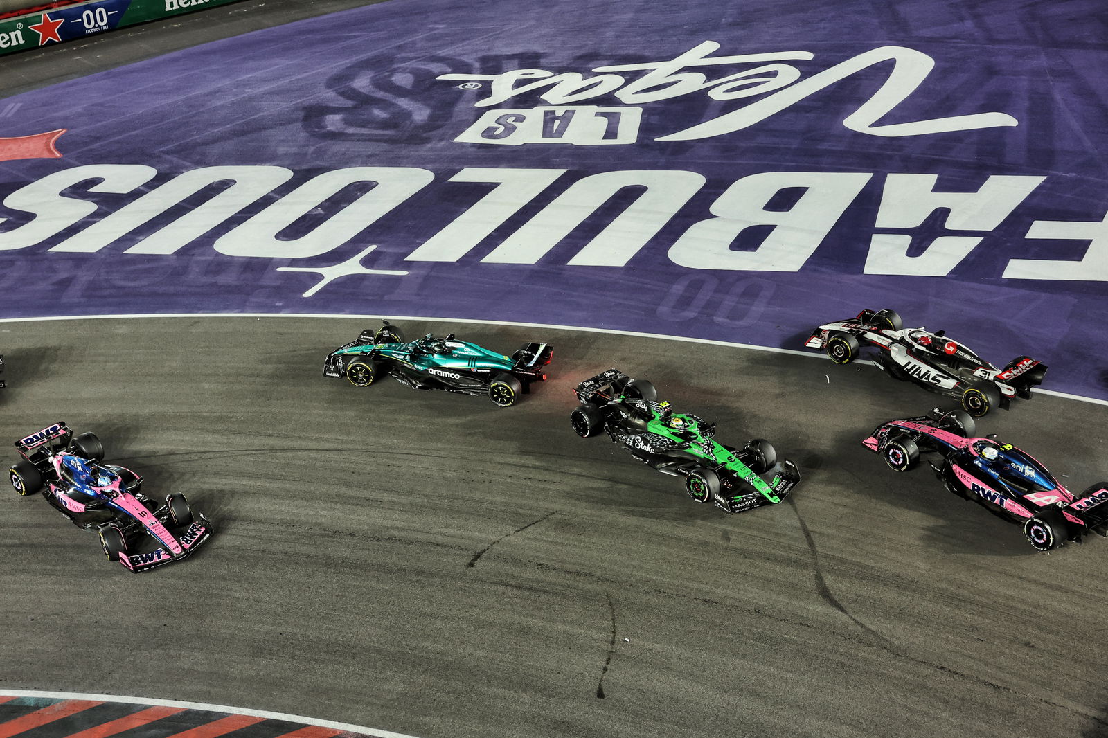 It was a chaotic start in Las Vegas 