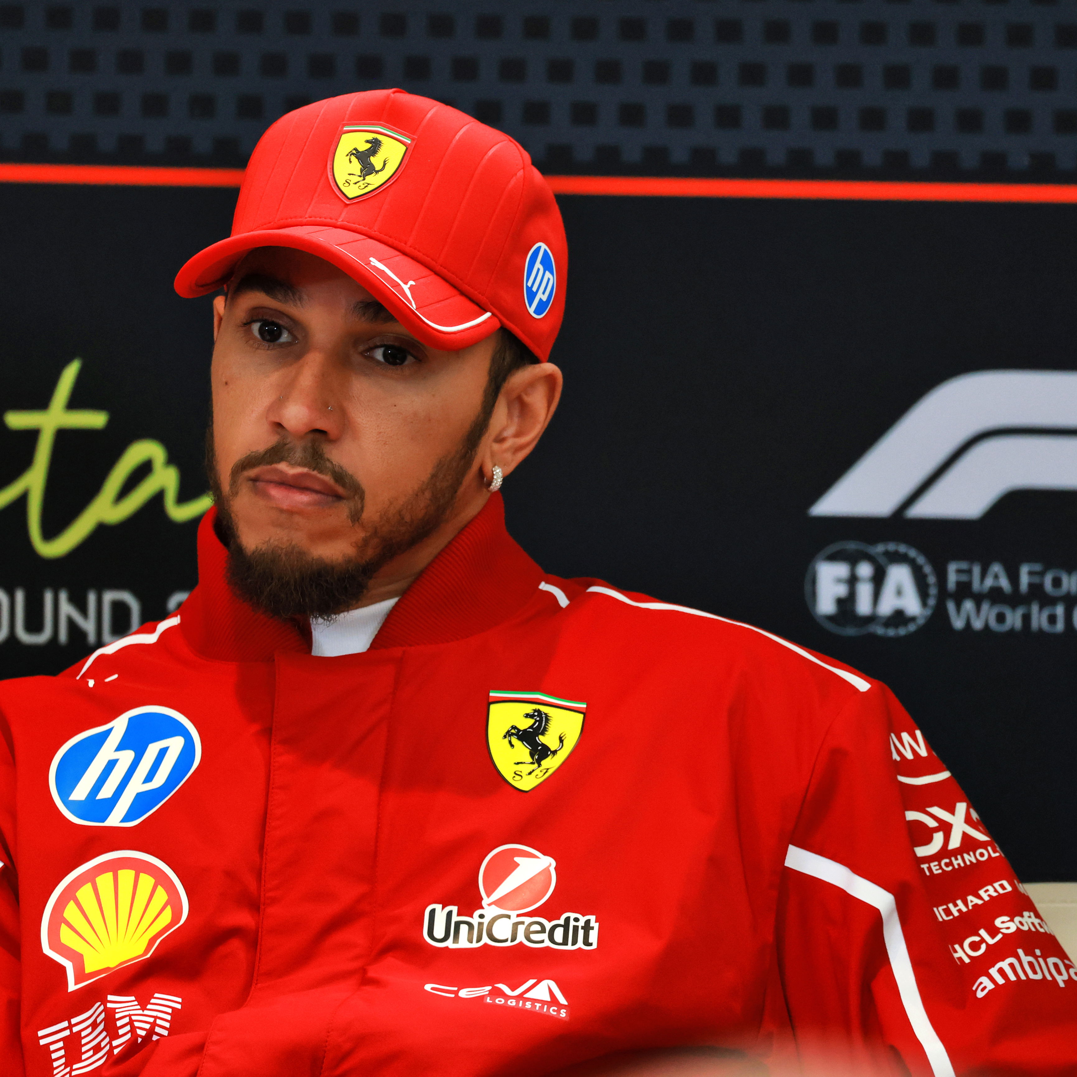 Hamilton was not in a hugely talkative mood