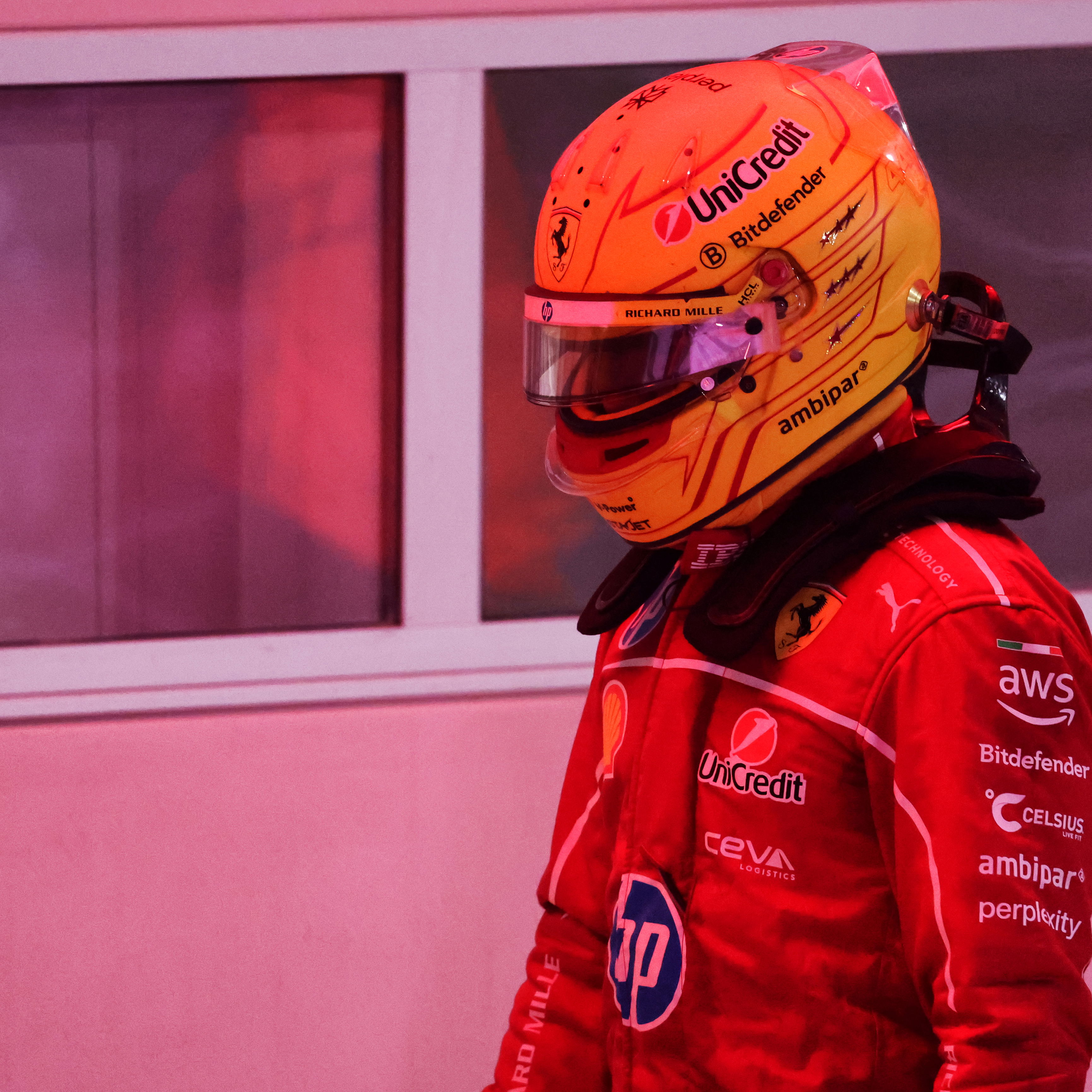 Hamilton endured another difficult outing for Ferrari