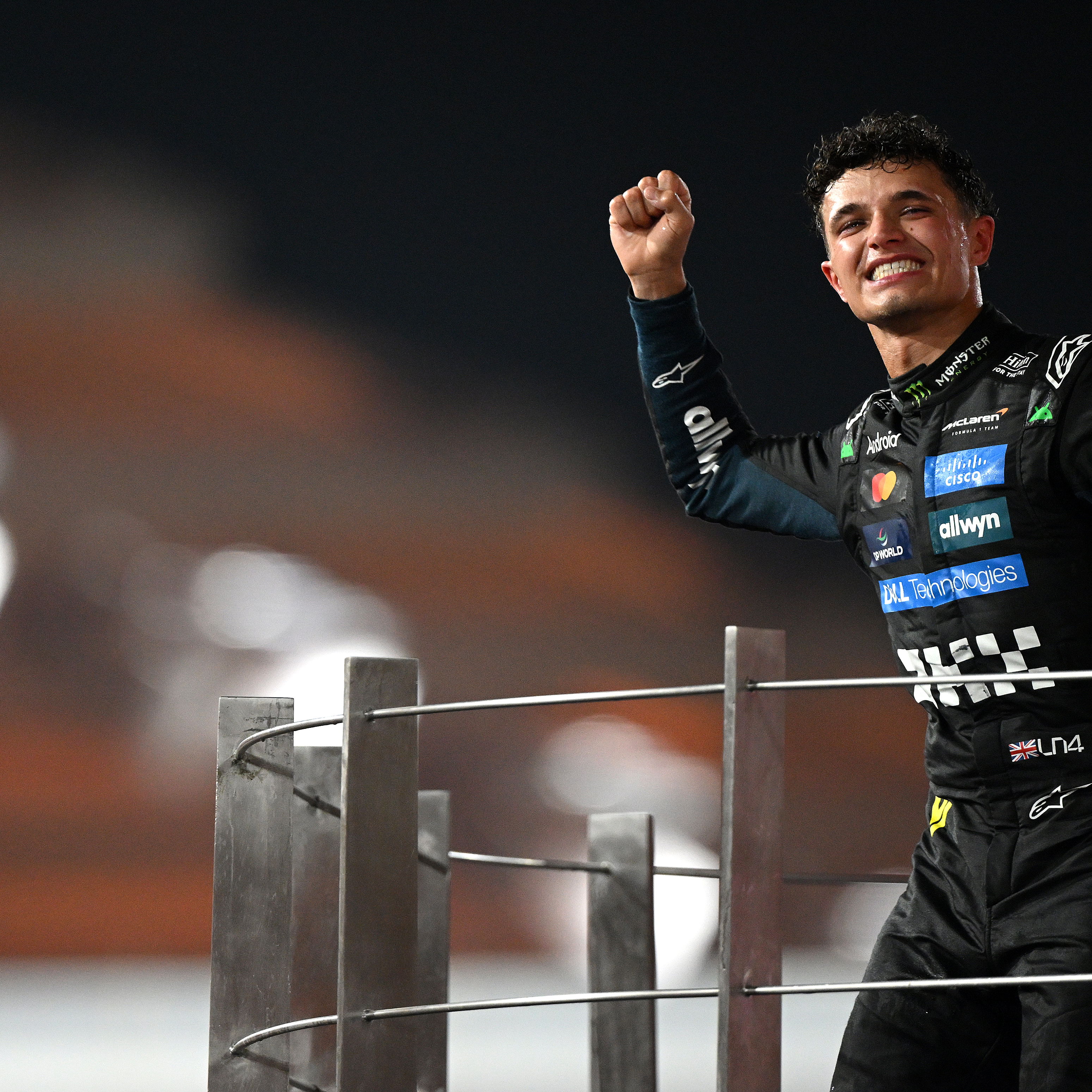 Norris celebrates winning his first world title