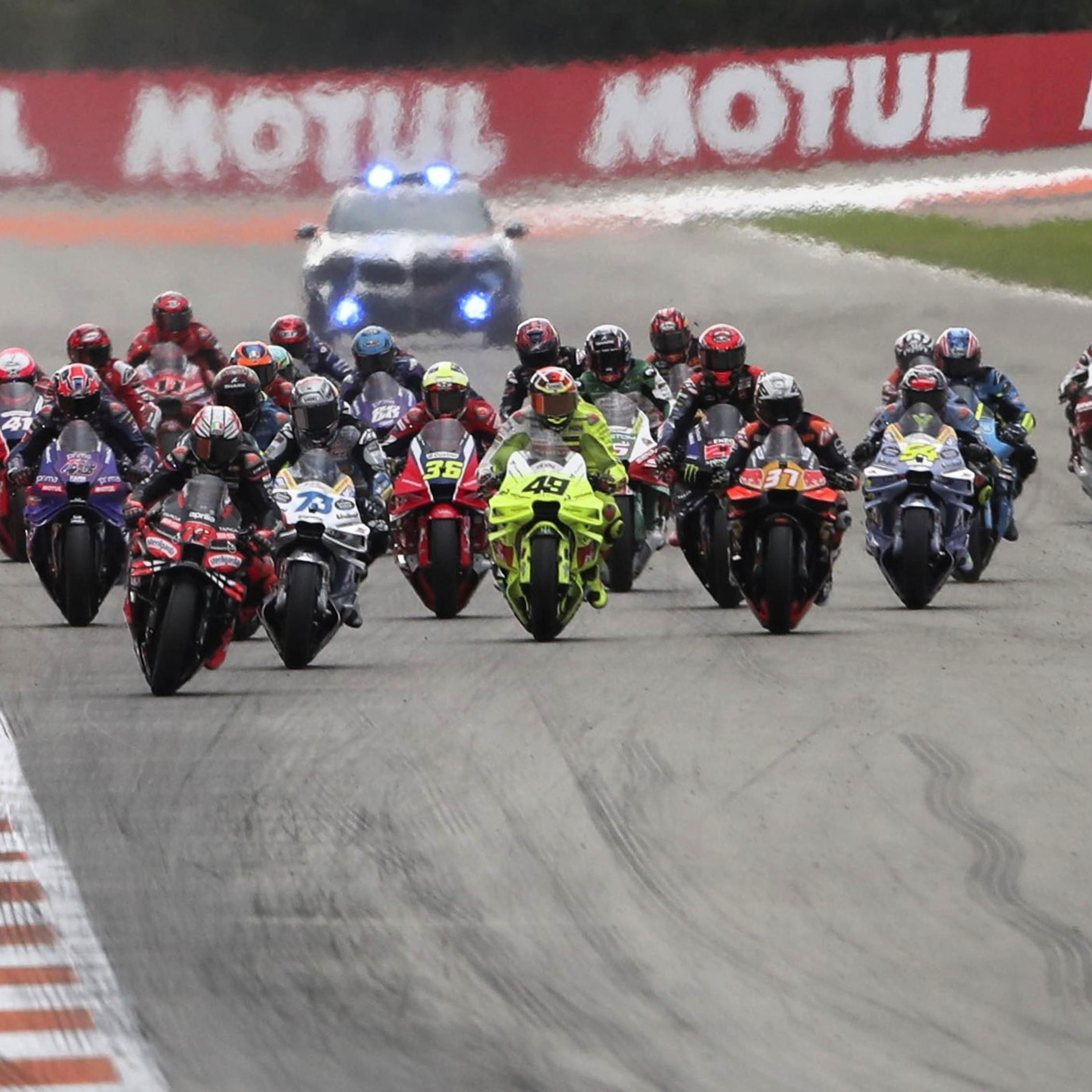 Start, 2025 Valencia MotoGP