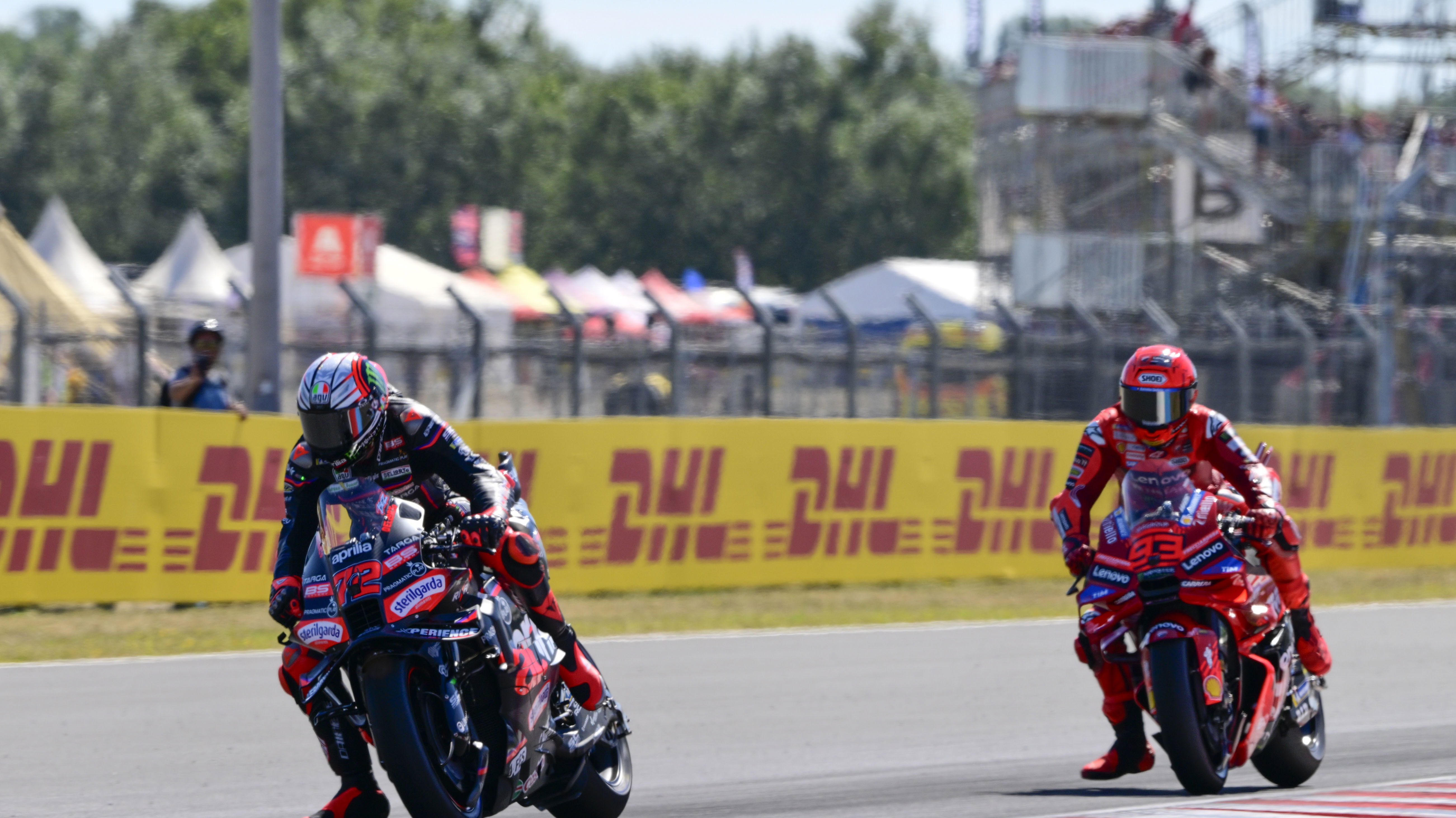 Marco Bezzecchi, Marc Marquez, 2025 Hungarian MotoGP